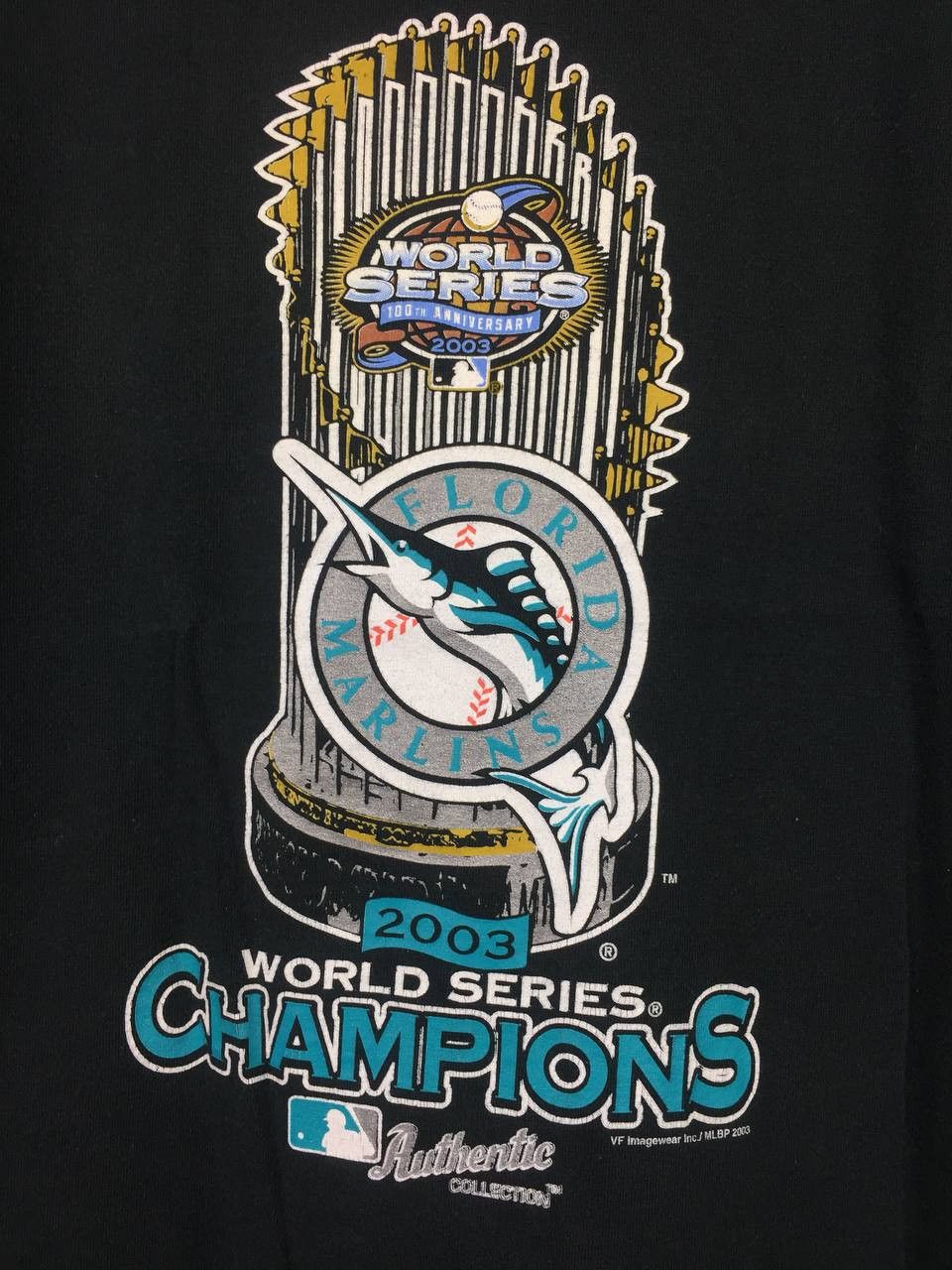 MLB Vtg 2003 Florida Marlins World Series Champions MLB Tee Size US L / EU 52-54 / 3 - 3 Thumbnail