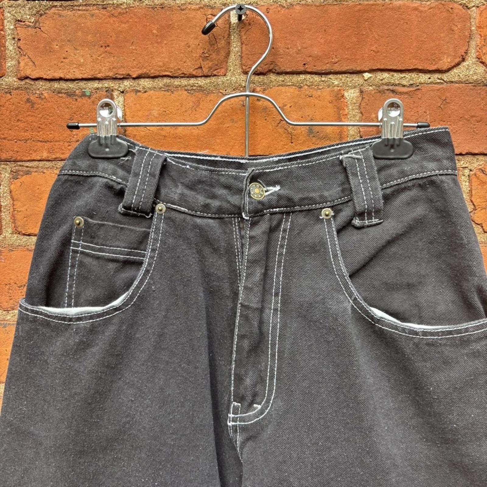 Other vintage black off stitch pourquoi jeans 90s 26 Size US 26 / EU 42 - 4 Thumbnail