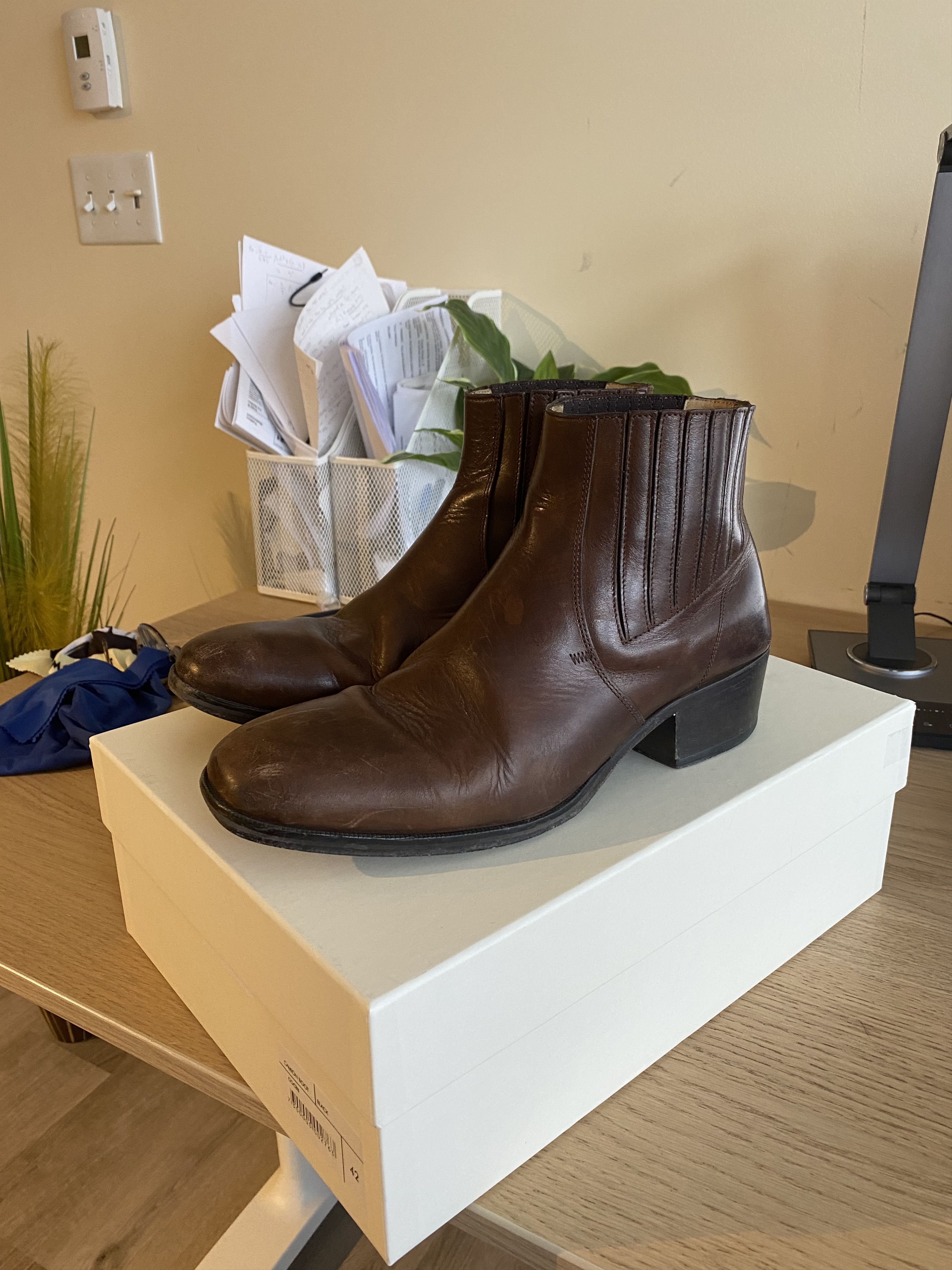 image of Lemaire Brown Western Boots, Men's (Size 10)