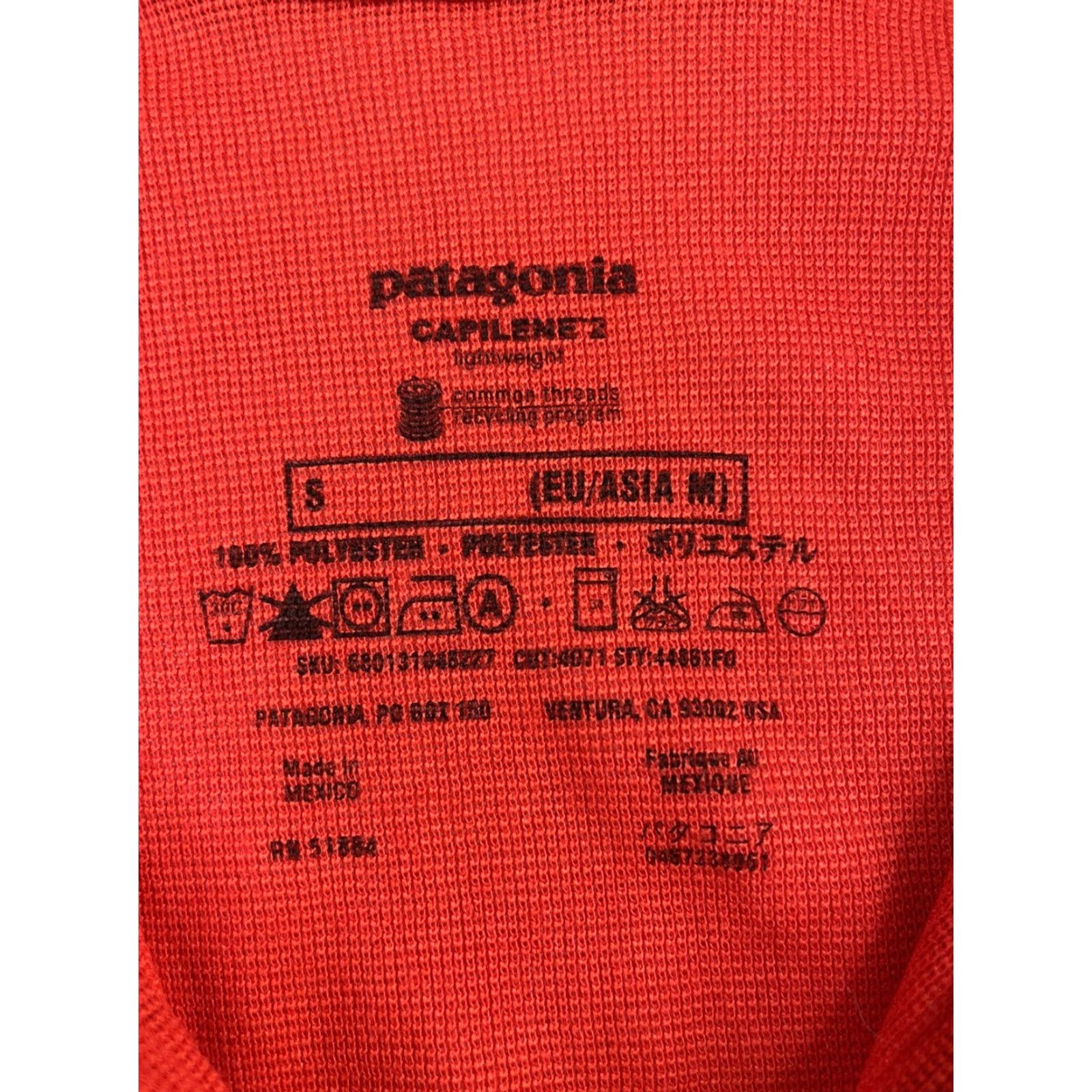 Patagonia Patagonia Capilene 2 Lightweight Womens Small Red 1/4 Zip Pullover - Activewear Hiking Womens S Red 1/4 Zip Pullover Patagonia Capilene 2 Size S / US 4 / IT 40 - 4 Thumbnail