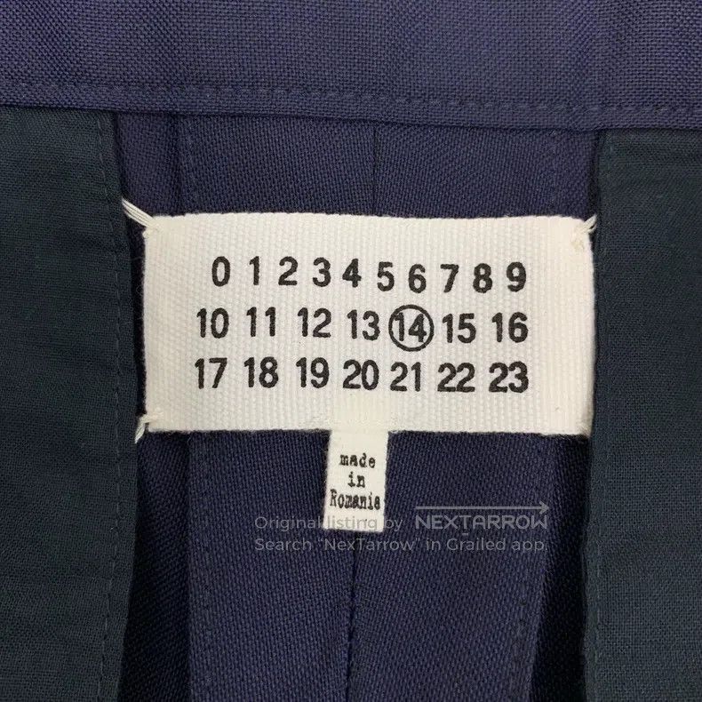 Maison Margiela Maison Margiela Dark blue sheep wool drawstring casual tro Size US 30 / EU 46 - 6 Thumbnail