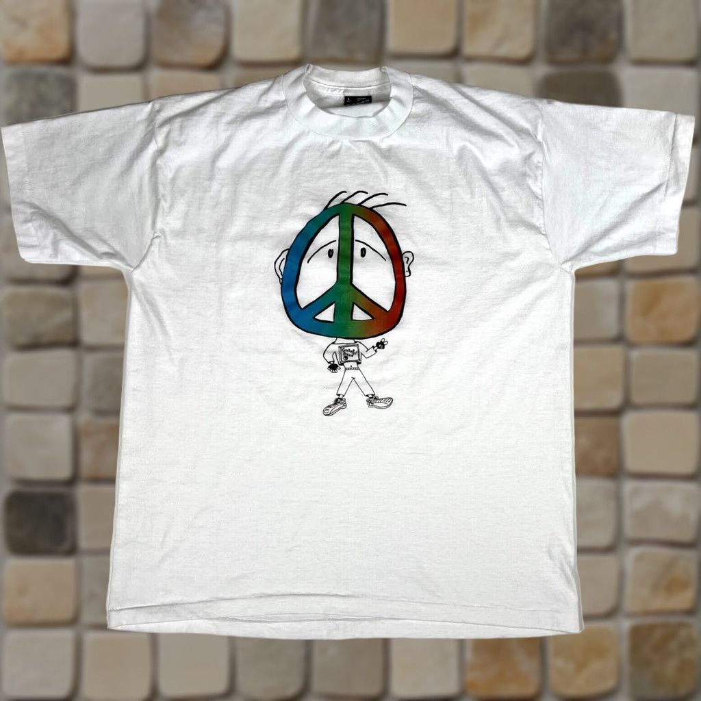 Fruit Of The Loom VINTAGE Grateful Dead T-Shirt Unisex Adults Short Sleeve Crew Neck Size L White 90s Band Music Single Stitch Made in USA Fruit of the Loom Size US L / EU 52-54 / 3 - 1 Thumbnail