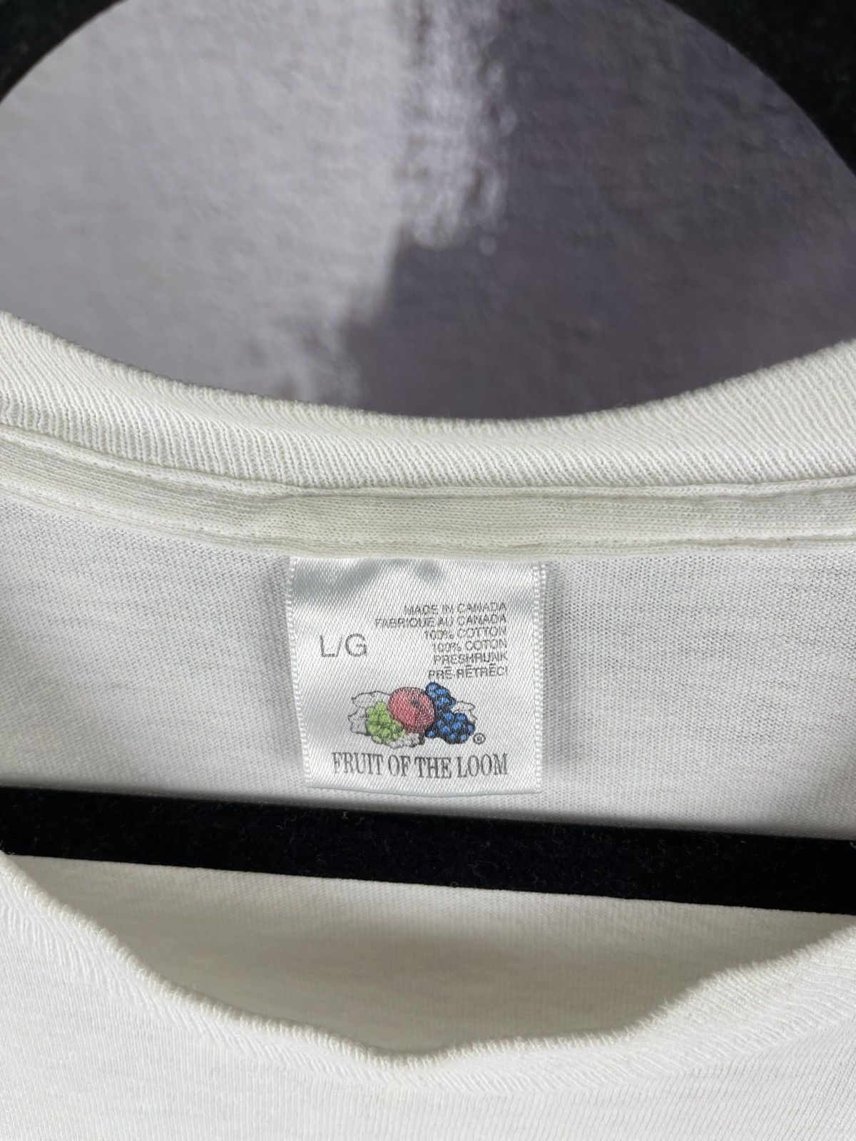 Fruit Of The Loom FOTL Prince Gray rocks matchpoint made in Canada vintage tee Size US L / EU 52-54 / 3 - 6 Thumbnail