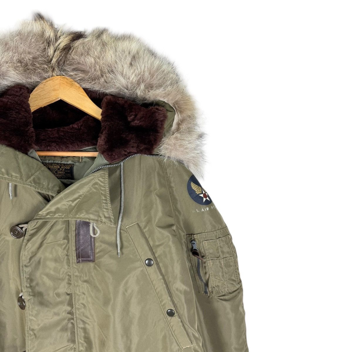 Buzz Rickson's 🔥BUZZ RICKSONS FUR HOODIE TYPE N-3 JACKET Size US S / EU 44-46 / 1 - 4 Thumbnail