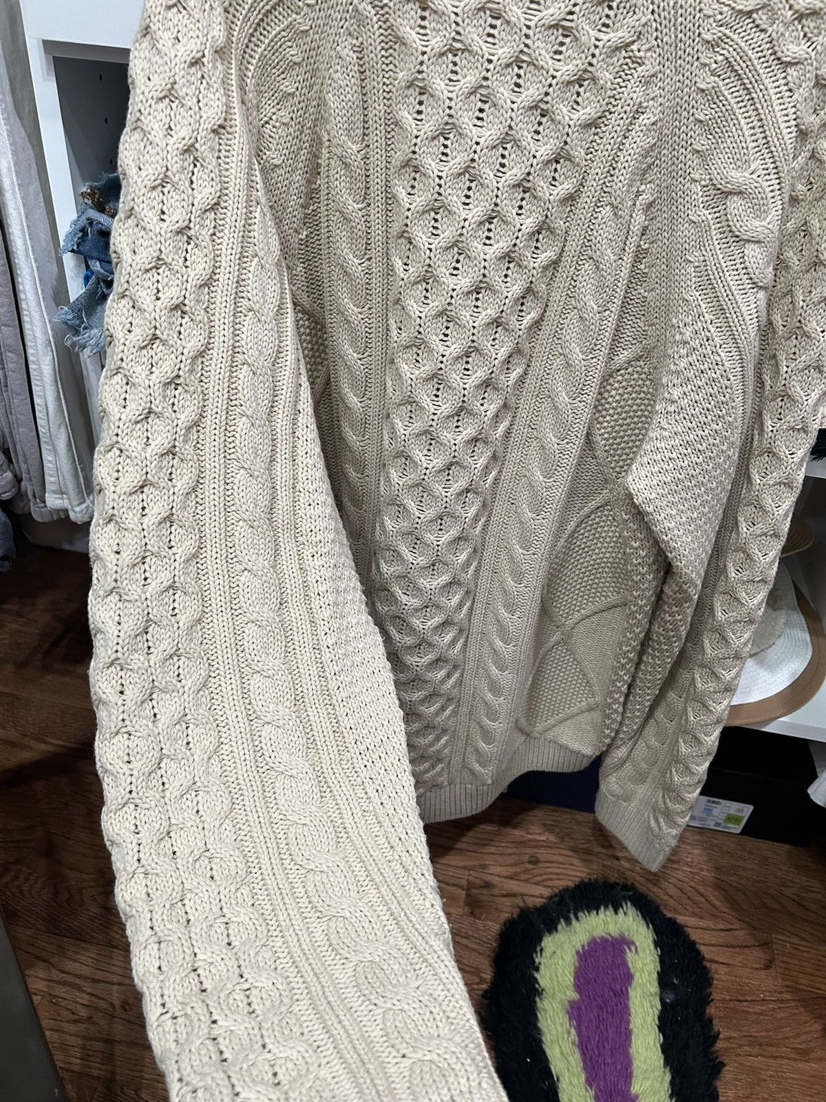 Jordan Brand × Nike Nike Cable knit Crewneck sweater🔥🔥 Size US L / EU 52-54 / 3 - 5 Thumbnail