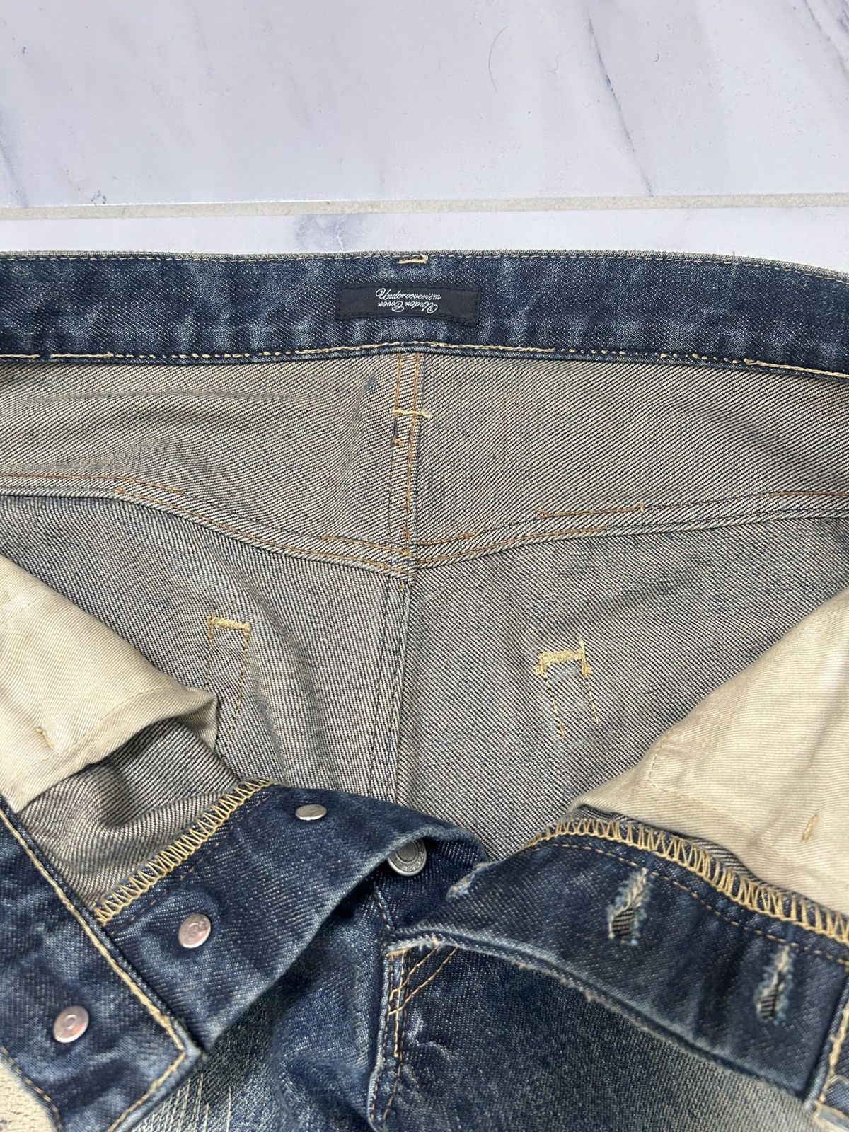 Undercover SS10 Undercover Blue Yarn 68 Denim Size US 30 / EU 46 - 11 Thumbnail