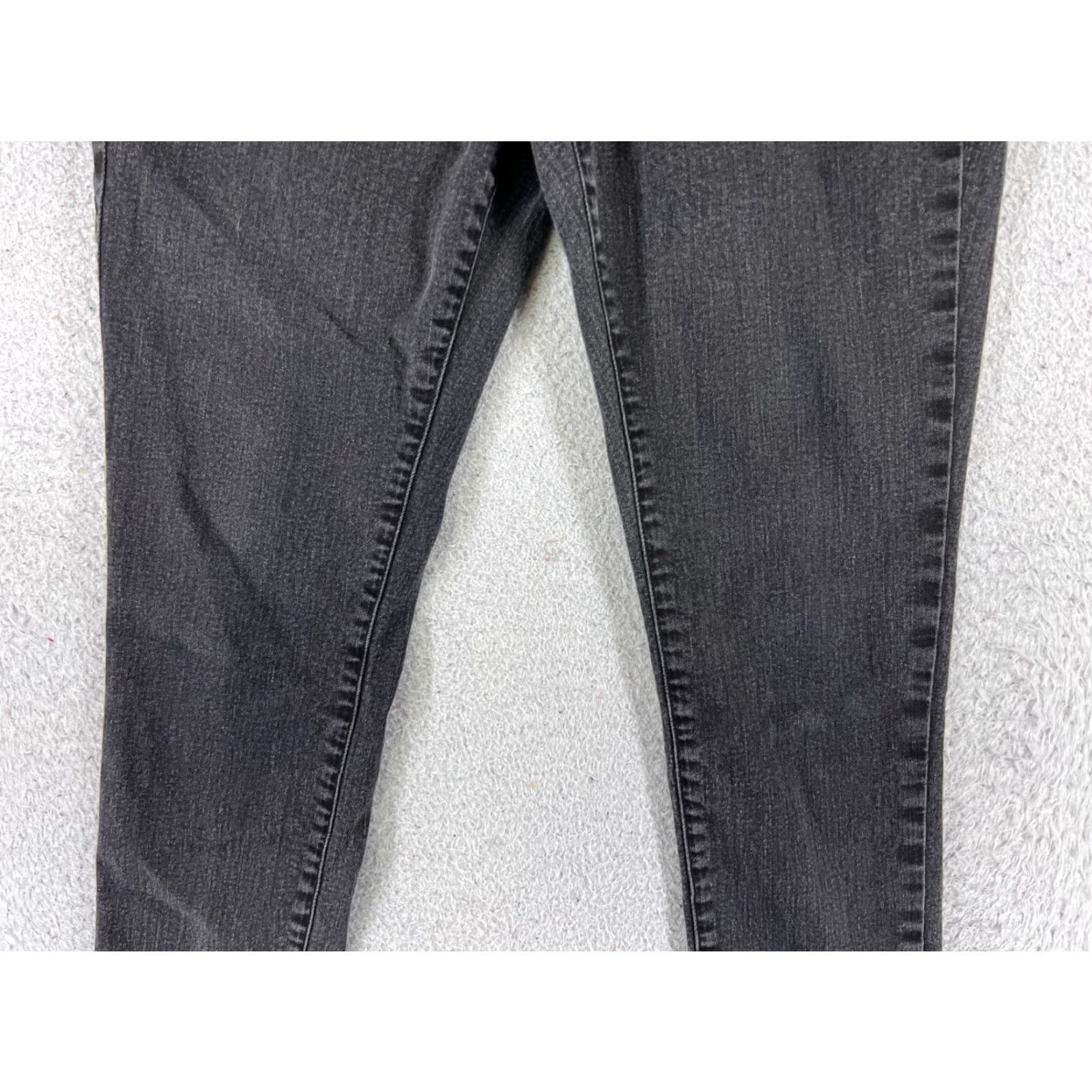 Vintage Sonoma Pants Womens 8 Black Skinny Leg Cotton Blend Stretch Mid Rise 28x27 Size 30" / US 8 / IT 44 - 3 Thumbnail