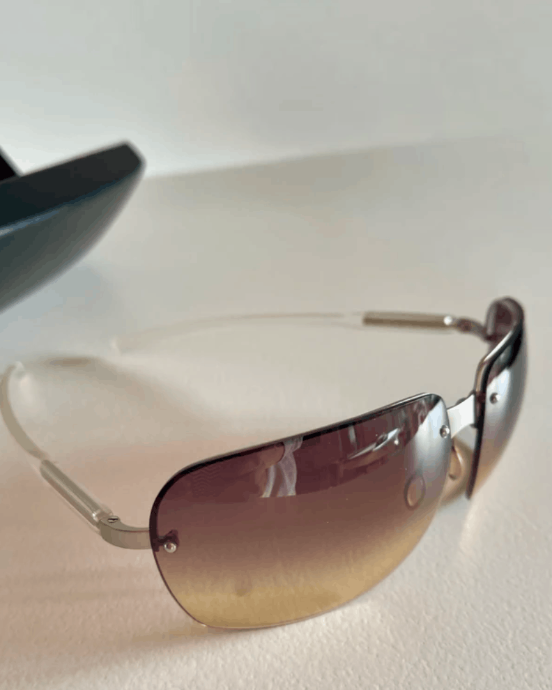Prada PRADA Sunglasses Sport Symbol Wrap Shield Mask RI875 Size ONE SIZE - 2 Thumbnail