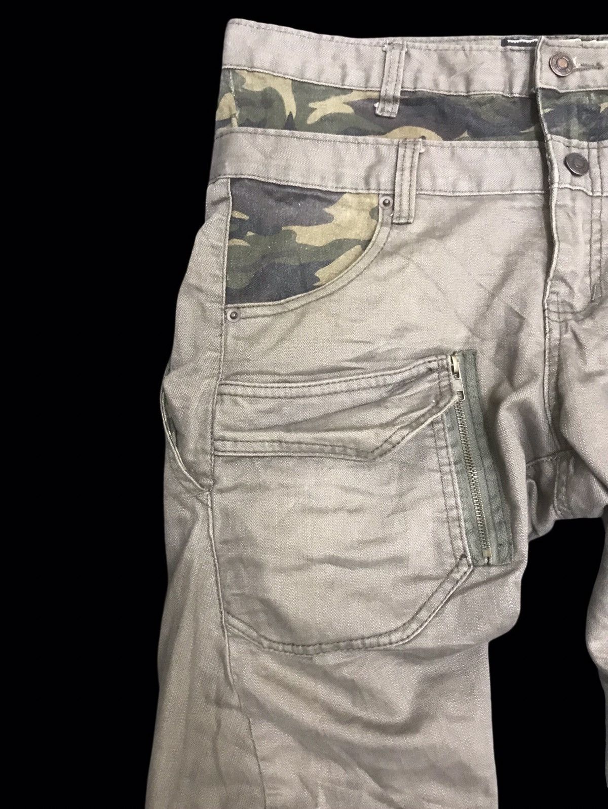 Japanese Brand 💥DOUBLE WAIST💥BreathMINT Twistd Leg Multipockets Pant F428 Size US 34 / EU 50 - 4 Thumbnail