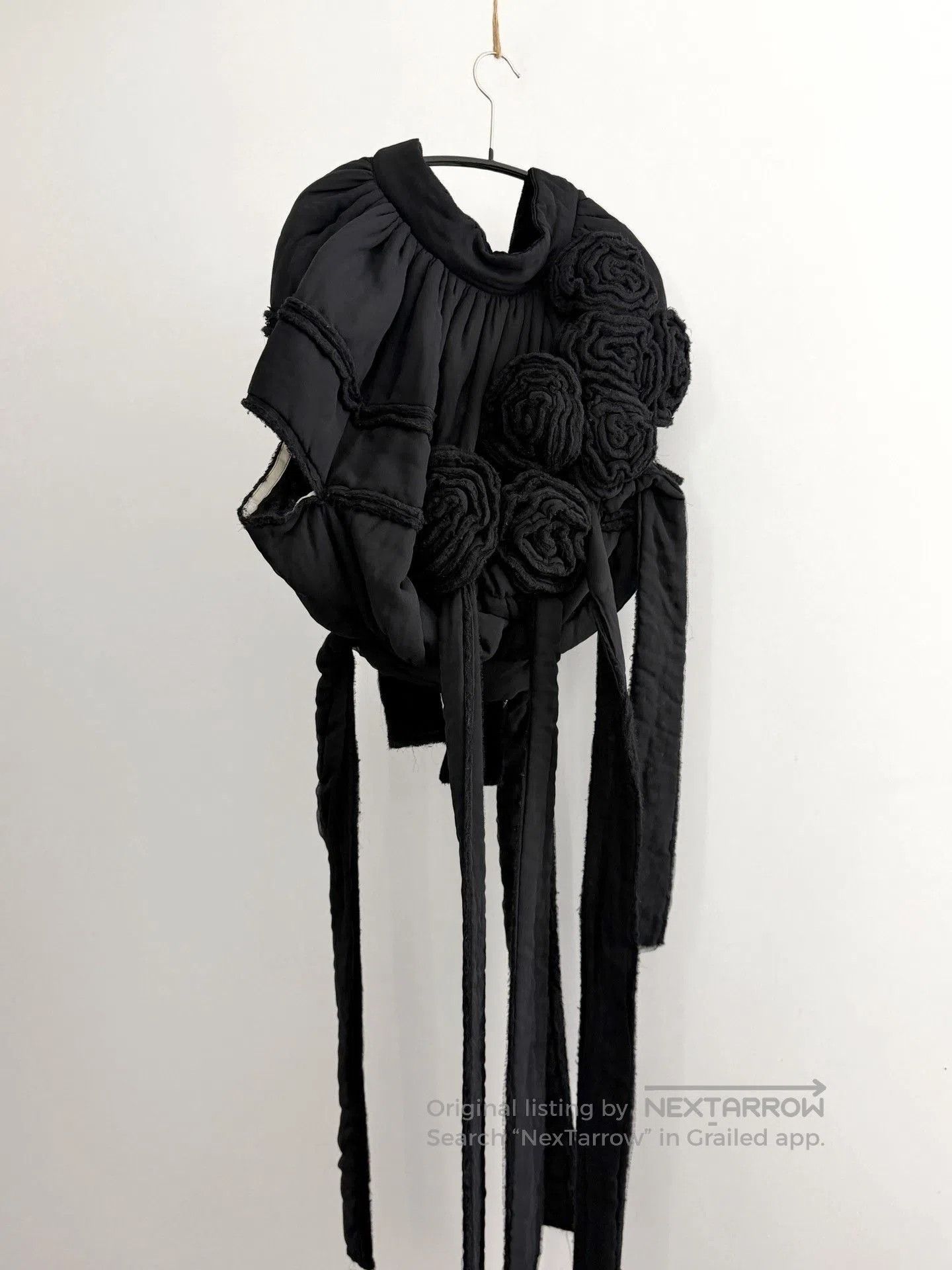 Rei Kawakubo Comme des Garçons 3D Rose Cocoon Jacket. Size M / US 6-8 / IT 42-44 - 4 Thumbnail