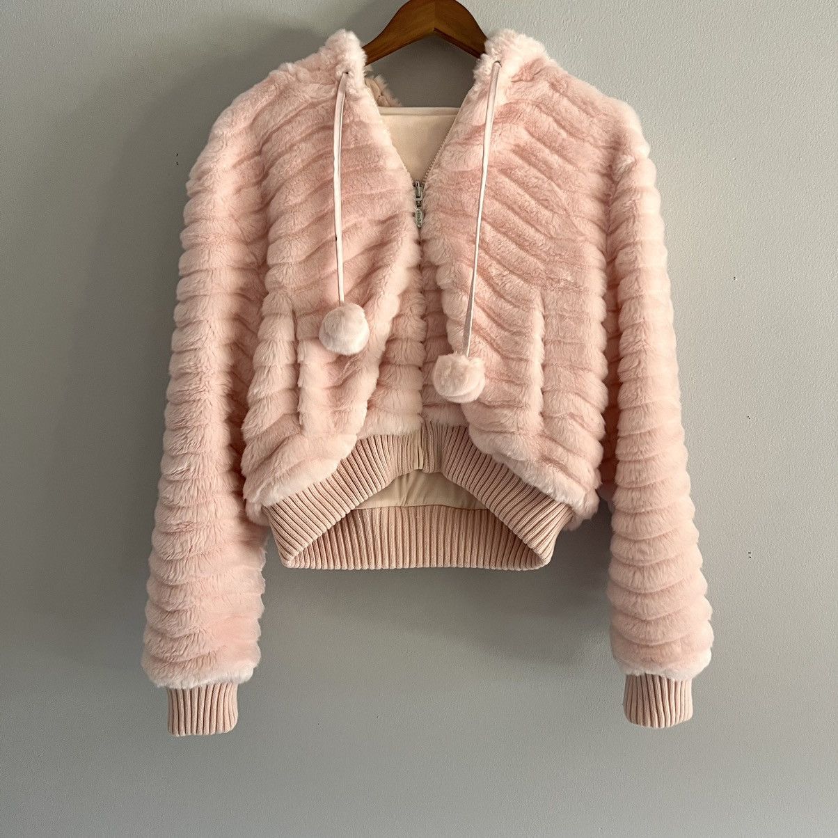 Juicy Couture × Vintage Y2K Pink Faux Fur Jacket Size L / US 10 / IT 46 - 6 Thumbnail