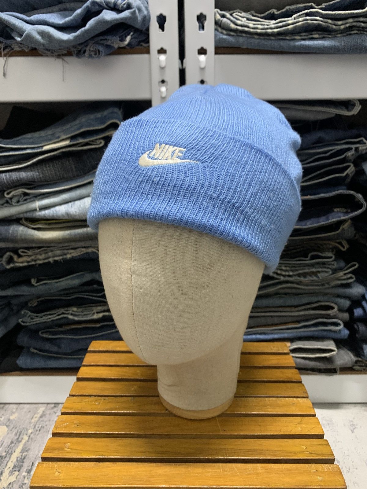 Nike Vintage Y2K NIKE Beanie Hats Snow Caps Size ONE SIZE - 1 Thumbnail