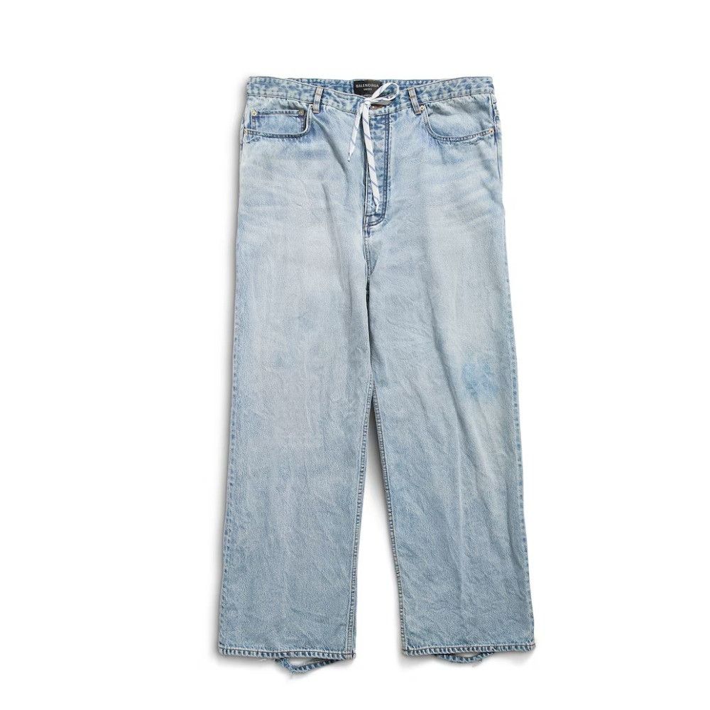 Balenciaga o1srvl11e0526 Oversized Baggy Pants in Blue Size US 32 / EU 48 - 1 Thumbnail