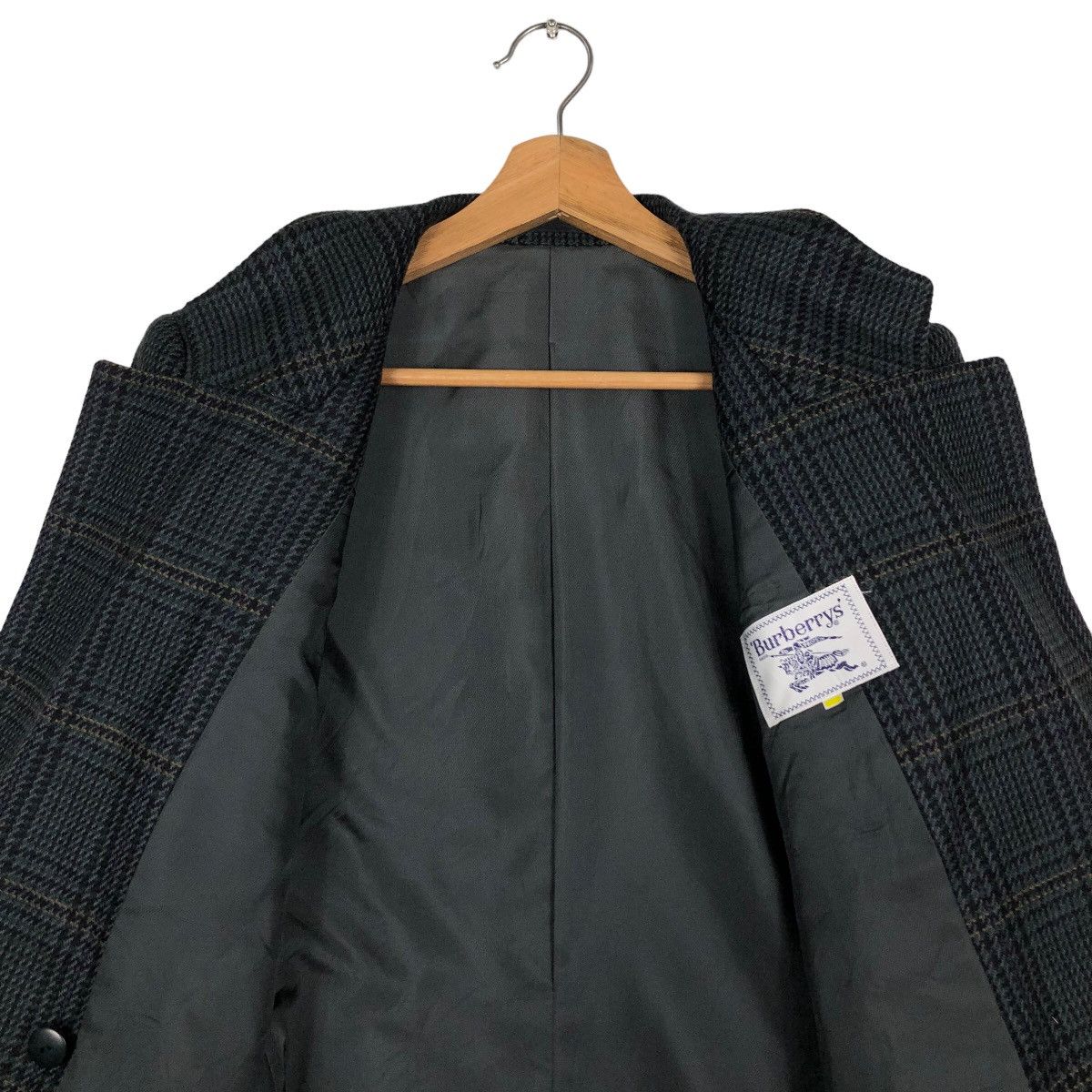 Burberry 🔥Vintage Burberrys Double Breast Coats Jacket Tartan Design Size US M / EU 48-50 / 2 - 14 Thumbnail