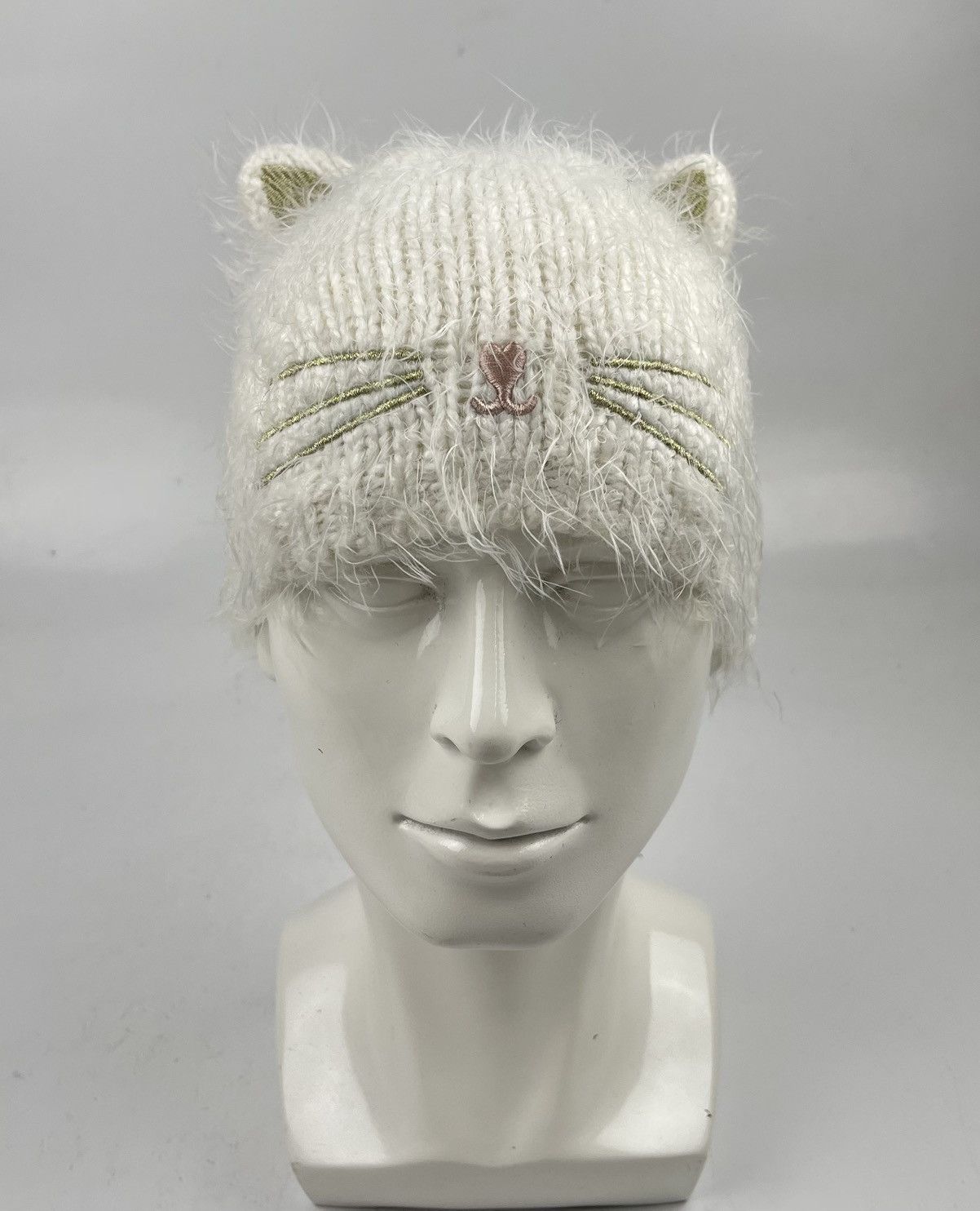 H&M × Japanese Brand h&m cute cat face beanie tc35 Size ONE SIZE - 2 Thumbnail