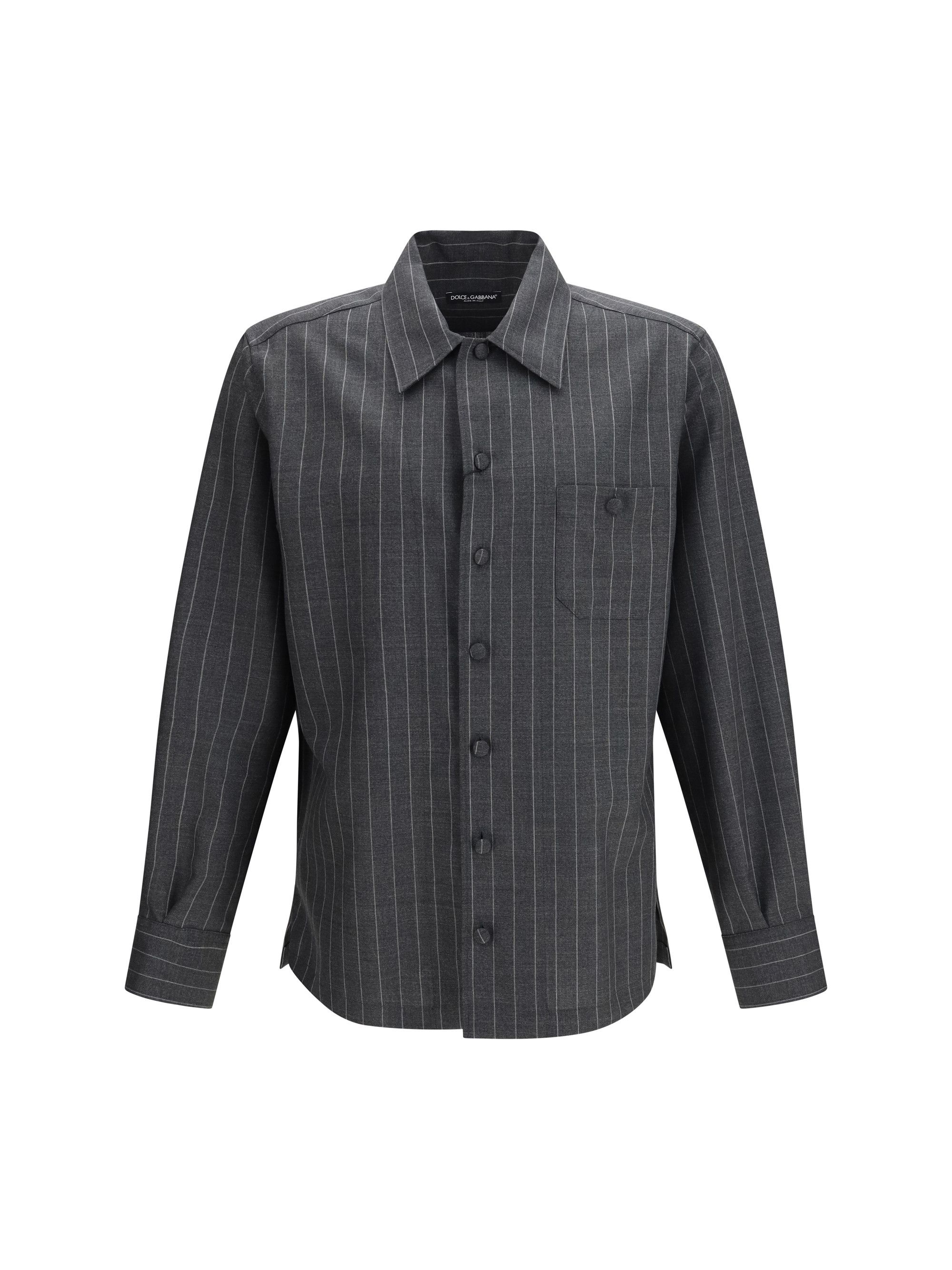 Dolce & Gabbana Pinstripe wool Shirt Size US XXL / EU 58 / 5 - 1 Thumbnail