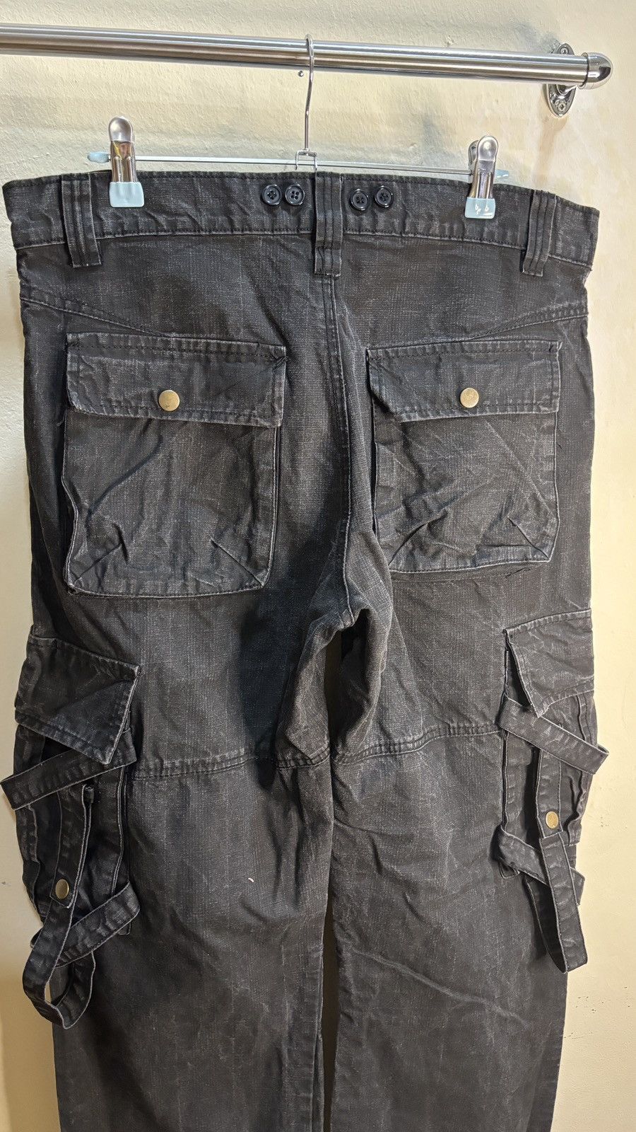 Japanese Brand RAIN Bondage Cargo Pants Size US 35 - 4 Thumbnail