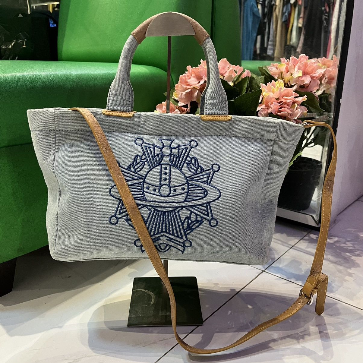 Vivienne Westwood Vivienne westwood anglomania Denim Orb 2 way tote bag Size ONE SIZE - 1 Thumbnail