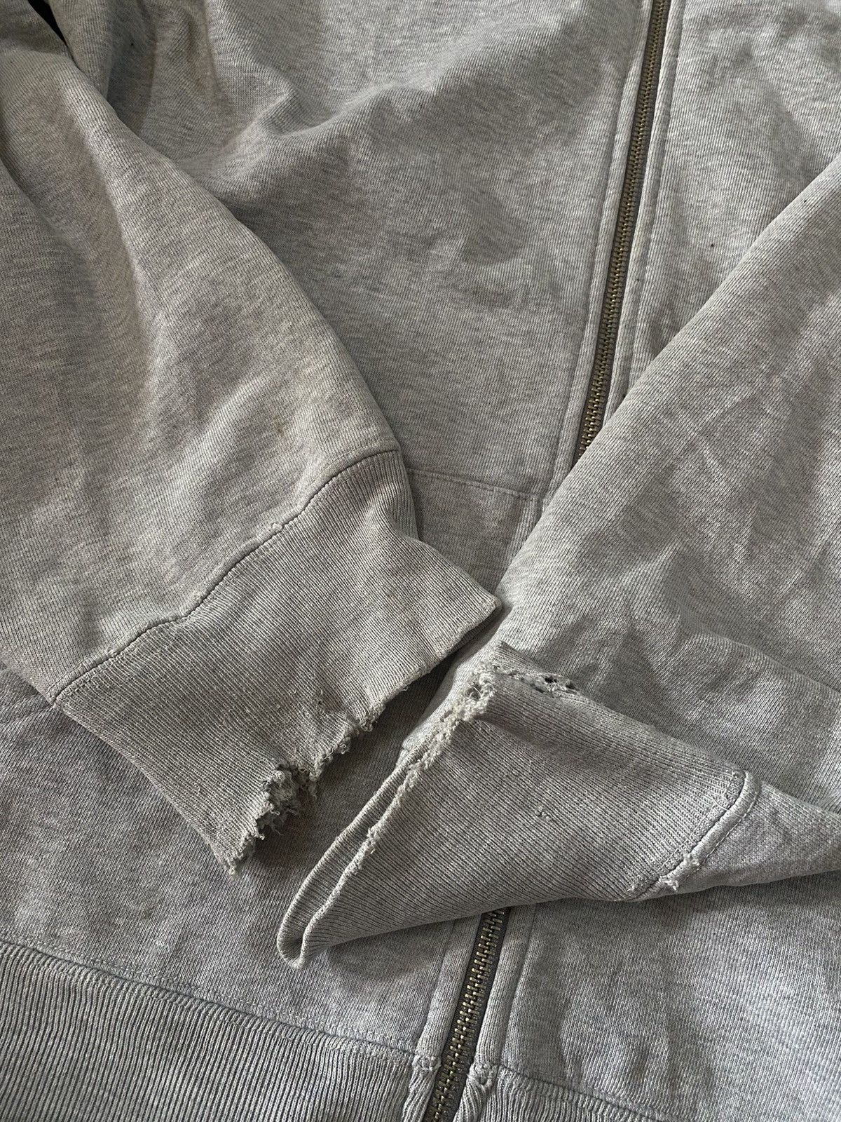 Hypebeast FIRE 🔥 VINTAGE SUPREME NY ZIP UP HOODIE DISTRESSED REWORK Size US L / EU 52-54 / 3 - 18 Thumbnail
