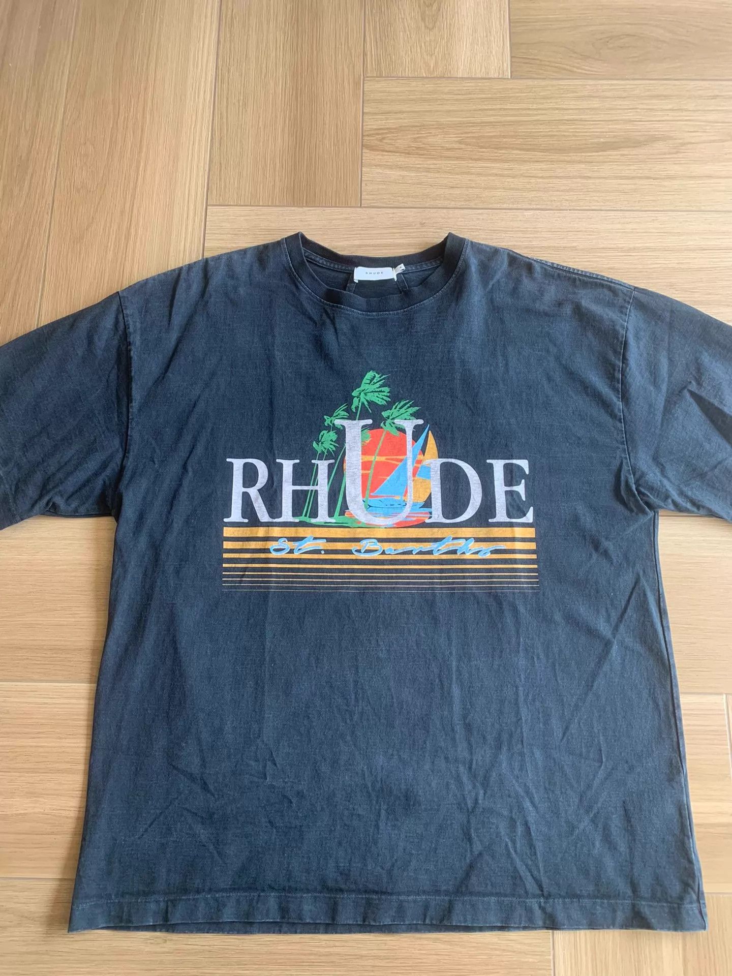 Rhude RHUDE Logo Print Short Sleeve T-Shirt Men's XL Size US XL / EU 56 / 4 - 1 Thumbnail