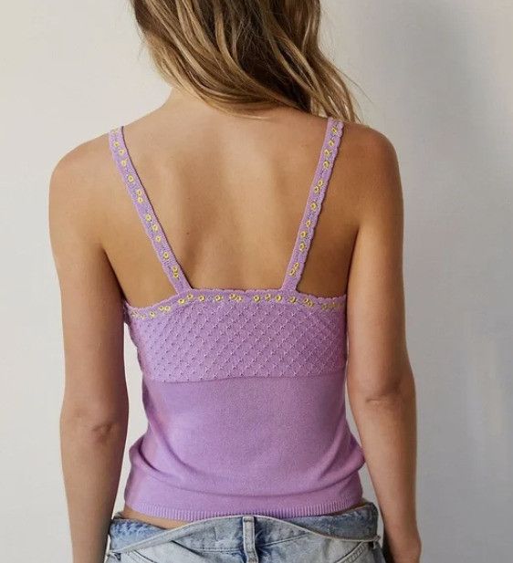 Free People Intimately Free People Little Flirt Cami Lavender ( M ) Size M / US 6-8 / IT 42-44 - 5 Thumbnail