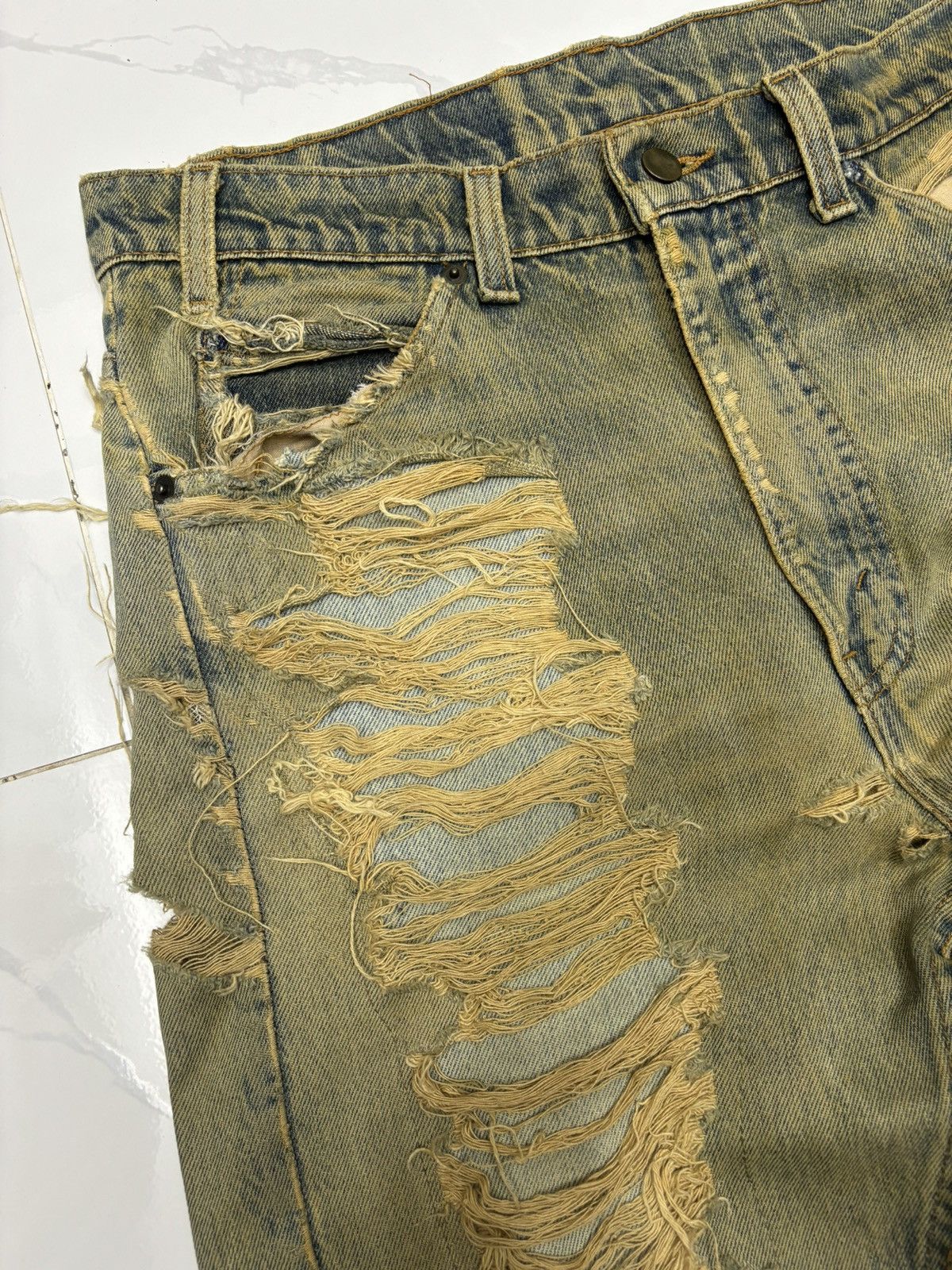 Hysteric Glamour Rare Japanese Skulls Distressed Denim Hysteric Glamour Style Size US 33 - 10 Thumbnail
