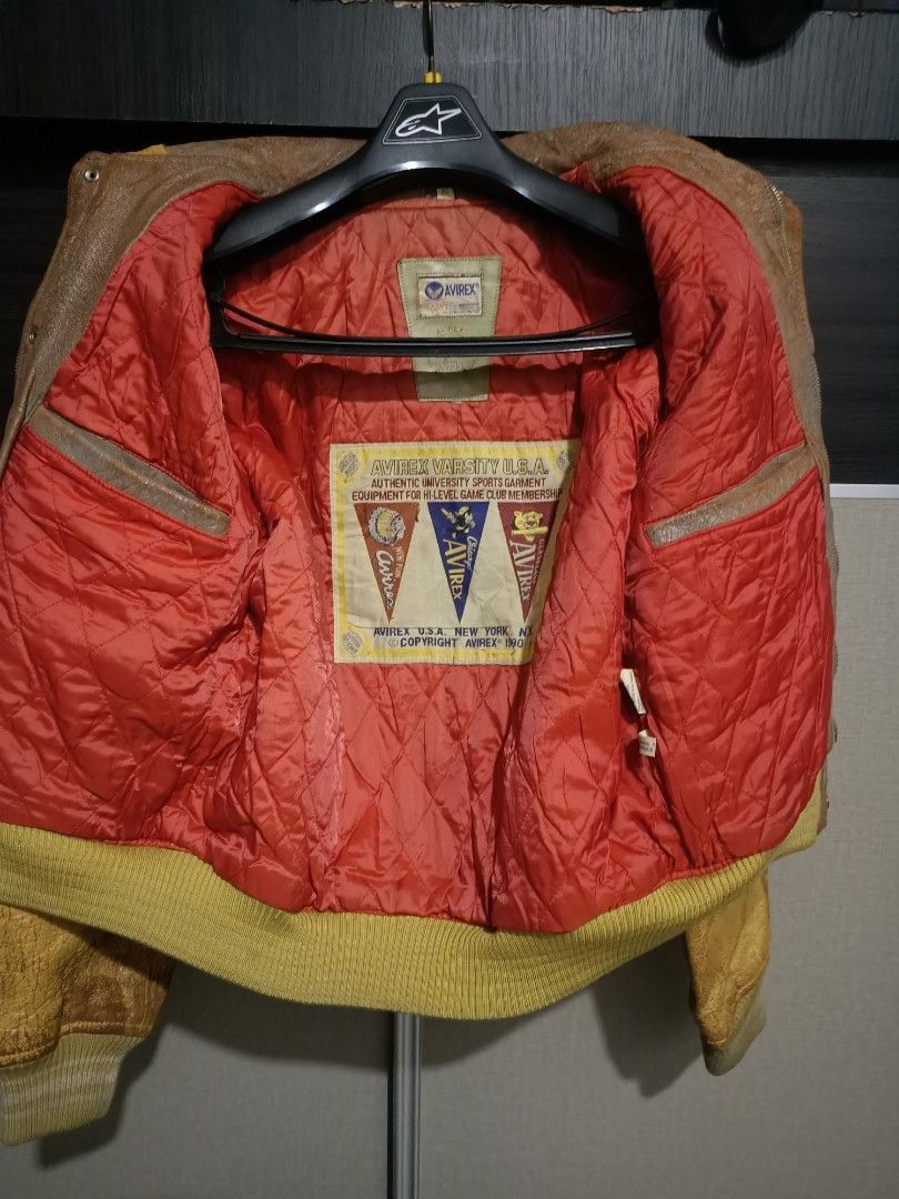 Avirex Vintage avirex usa varsity leather jacket Size US XS / EU 42 / 0 - 7 Thumbnail