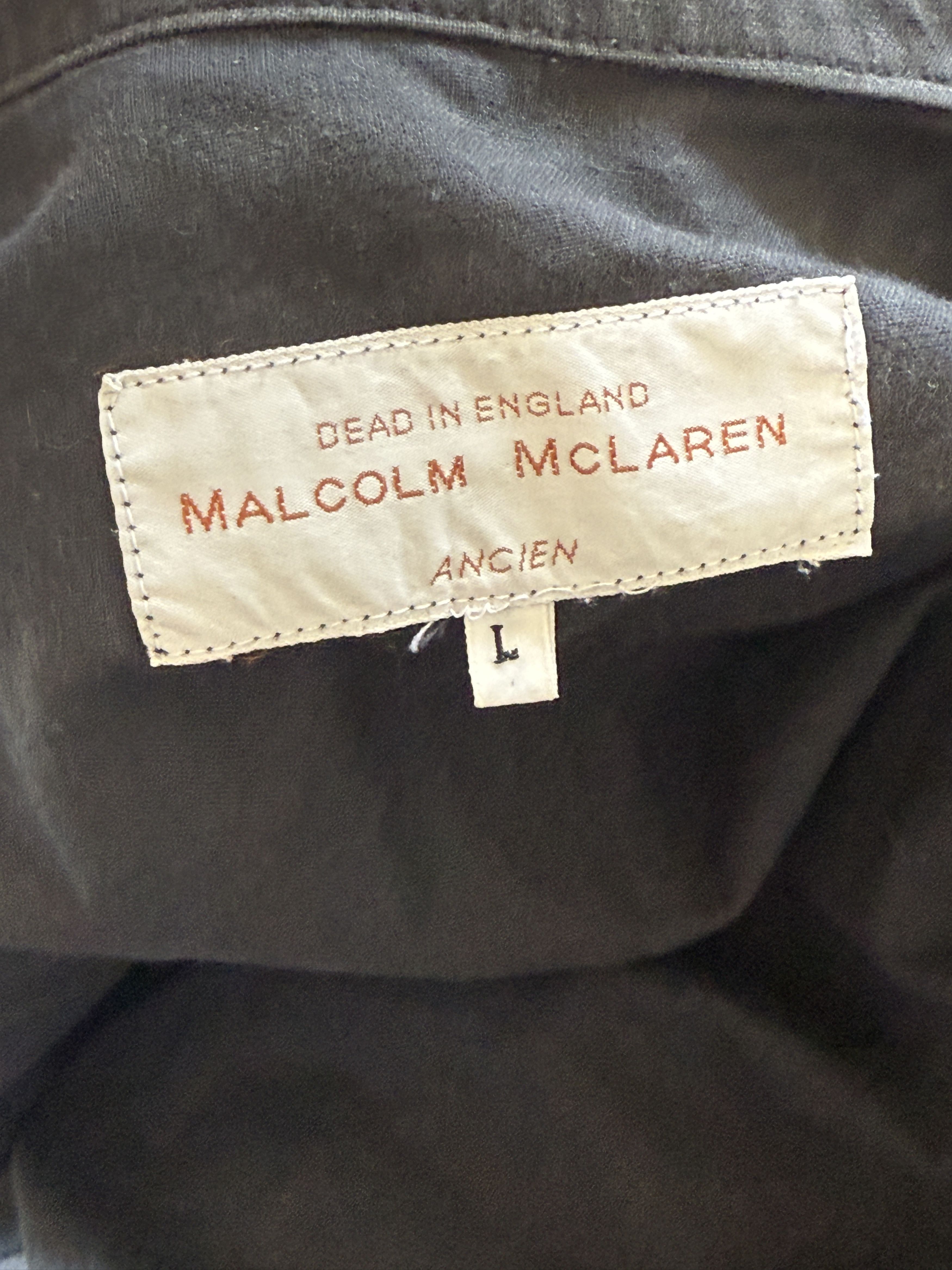 Malcolm McLaren Peter Pan Collar Malcolm Mclaren Vivienne Camper Shirt Size US L / EU 52-54 / 3 - 7 Thumbnail