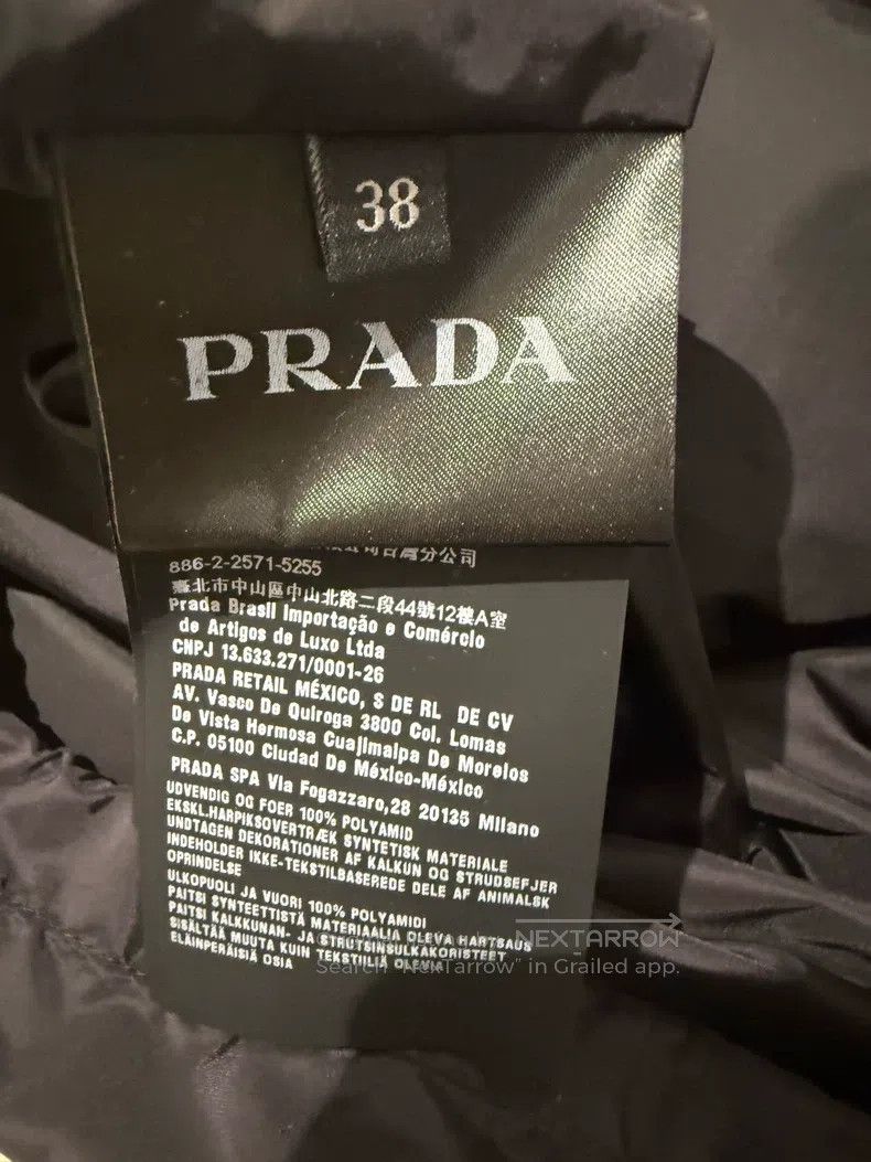 Prada Prada Black show nylon woollen coat Size XS / US 0-2 / IT 36-38 - 4 Thumbnail