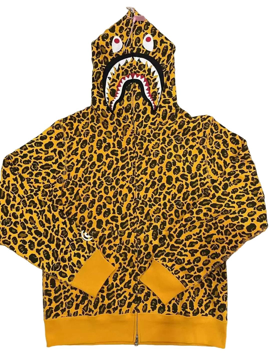 Bape A Bathing Ape Leopard Shark Full Zip Hoodie Size XL Size US XL / EU 56 / 4 - 1 Thumbnail