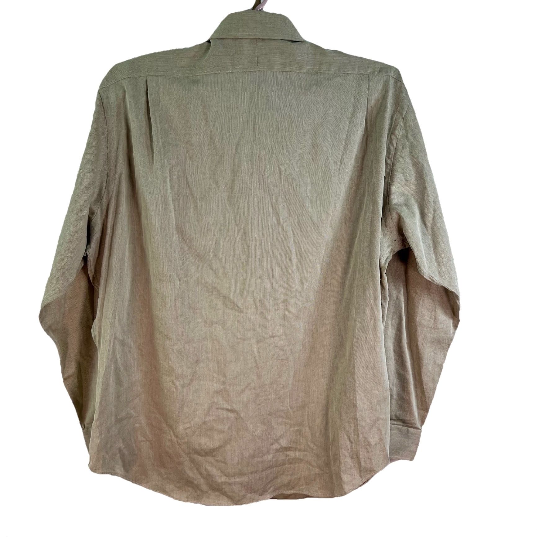 Polo Ralph Lauren VINTAGE Polo Ralph Lauren Curham Shirt Men’s 16.5 34/35 Beige Long Sleeve Classic Casual Mens Size US L / EU 52-54 / 3 - 2 Thumbnail