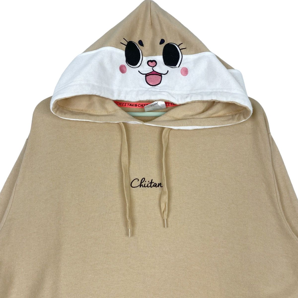 Designer × Vintage Chiitan Hoodie Sweatshirt Brown Pullover Jumper Size XL / US 12-14 / IT 48-50 - 2 Thumbnail