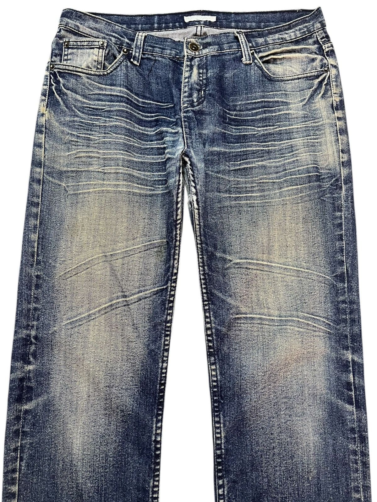 Japanese Brand Vintage Vibgyor Whiskers Denim Size US 31 - 2 Thumbnail