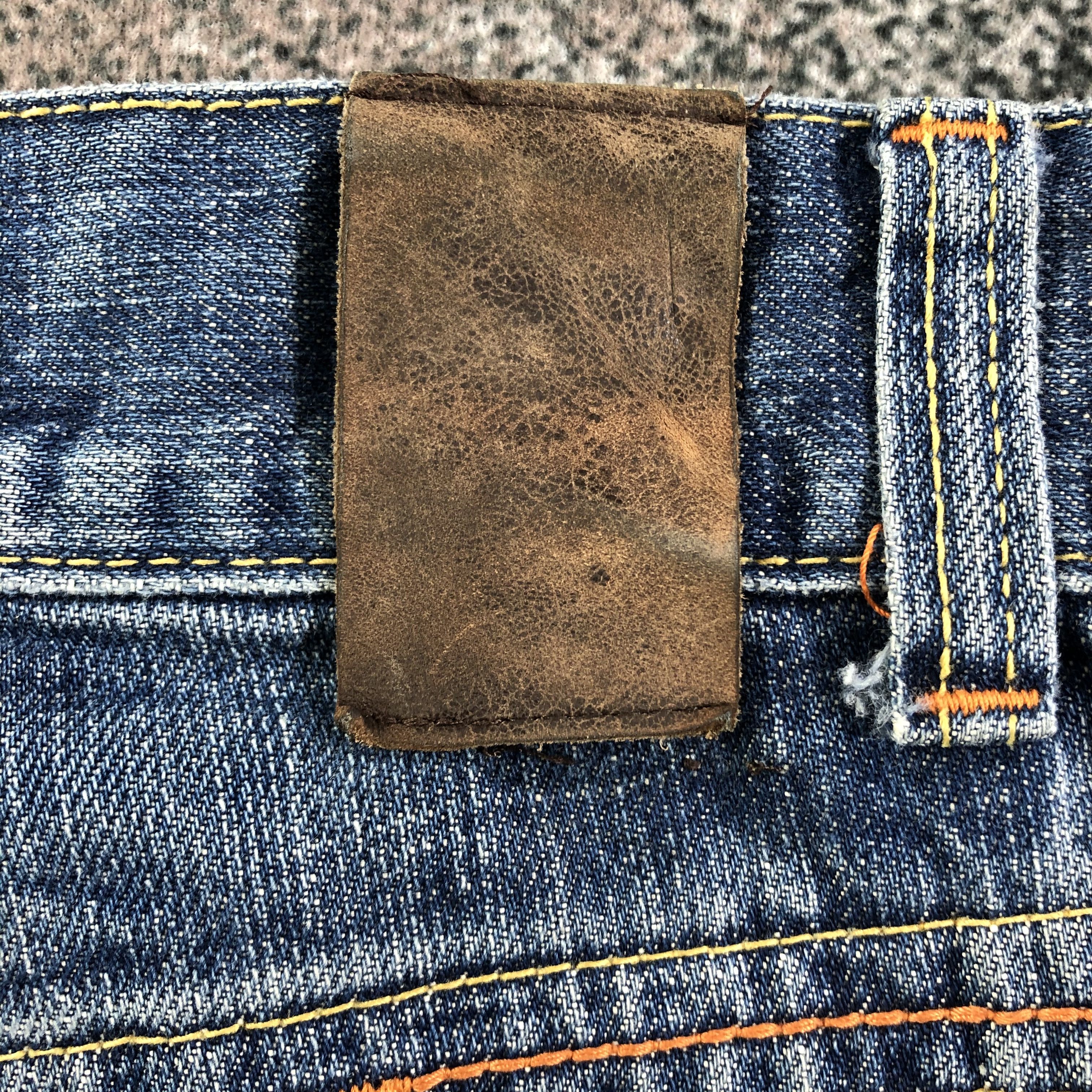 Japanese Brand Red Pepper Jeans Faded Blue Distressed Denim KJ1744 Size US 32 / EU 48 - 5 Thumbnail