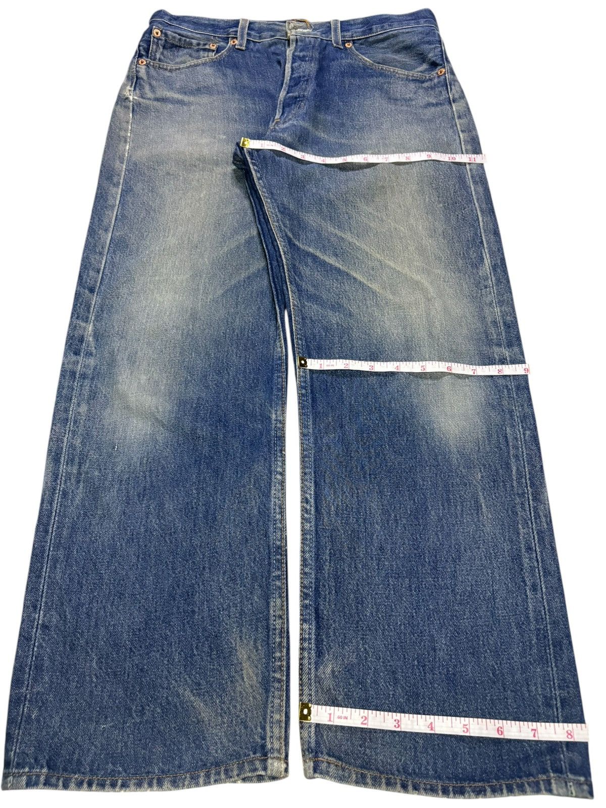 Levi's Vintage 90s Levis 501XX Mud Wash Loose Baggy Jeans Size US 32 / EU 48 - 13 Thumbnail