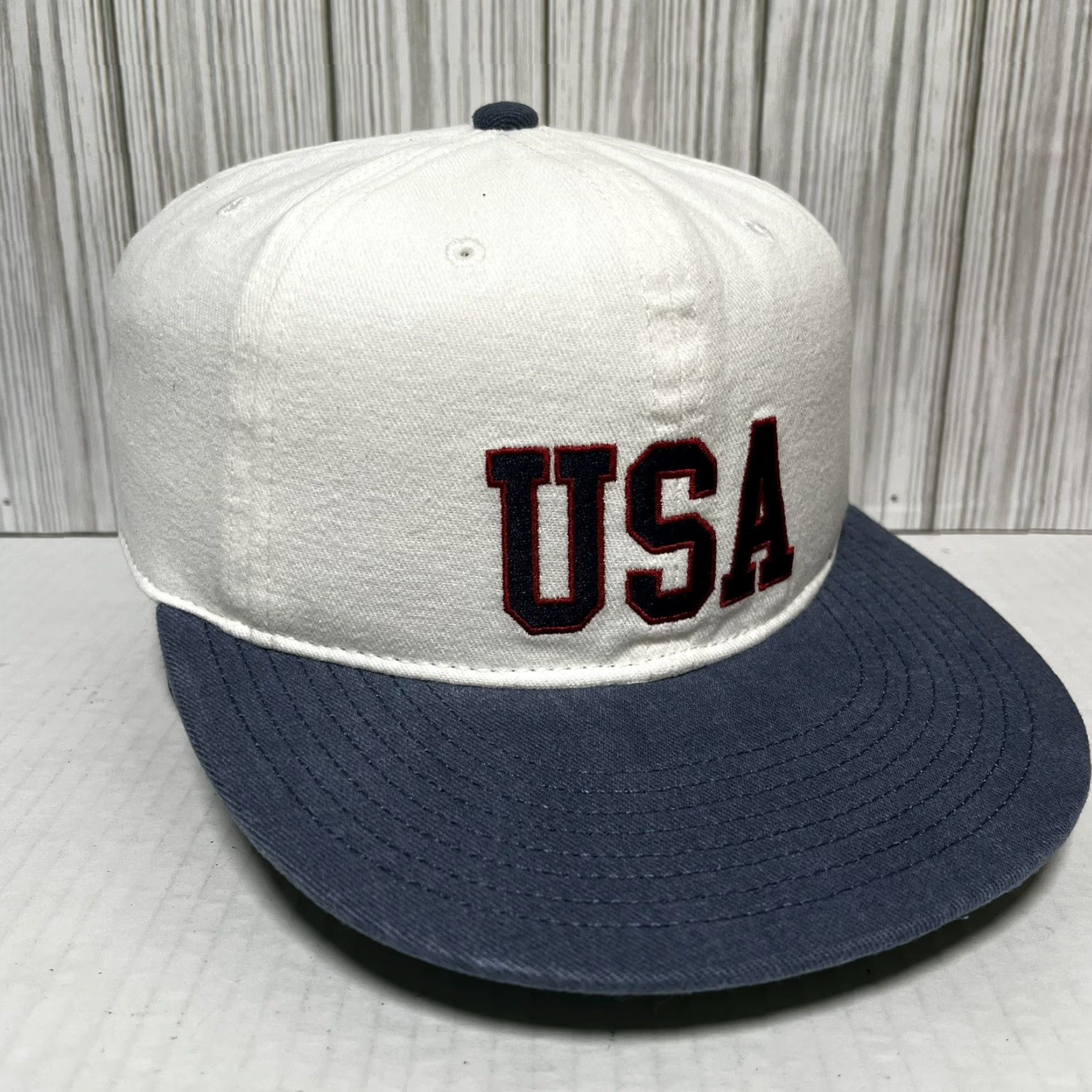 American Eagle Outfitters Team USA Hat Cap American Eagle Outfitters Strap Back Mens White Satin Under NWT Size ONE SIZE - 3 Thumbnail