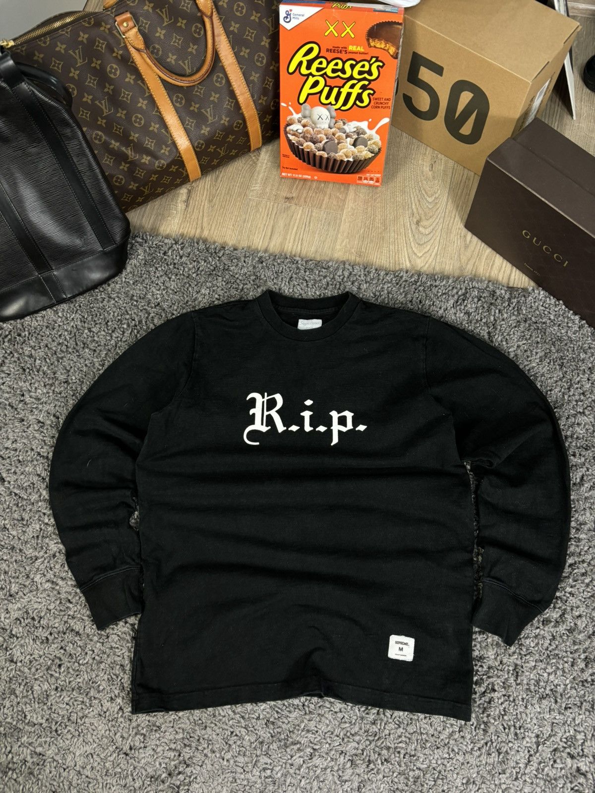 Japanese Brand × Supreme Supreme RIP Longsleeve Tee Spellout Hype Y2K Japanesse Size US M / EU 48-50 / 2 - 1 Thumbnail