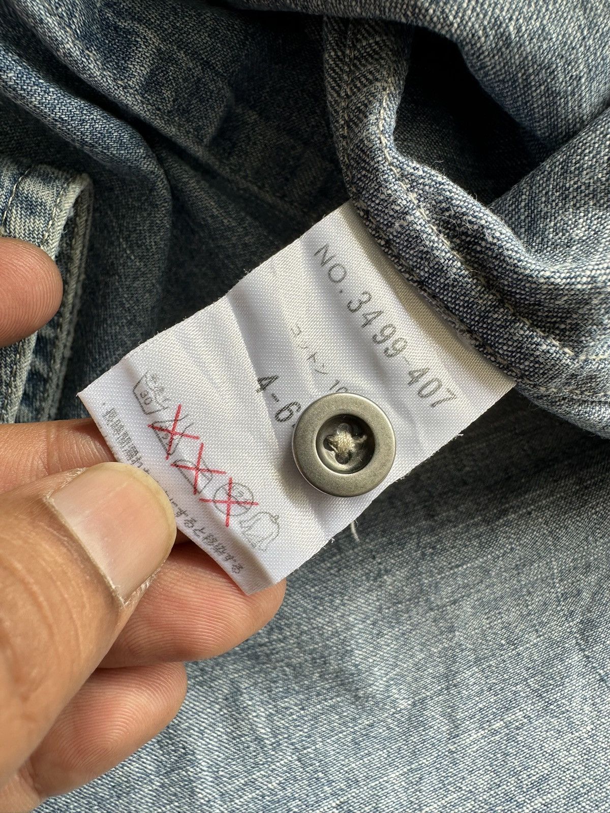 Schlussel 00's Schlussel j-rock stonewash denim shirt Size US M / EU 48-50 / 2 - 16 Thumbnail