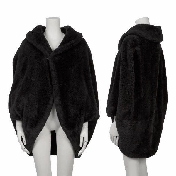 Yohji Yamamoto Yohji Yamamoto 80s Archive Women's Fur Cocoon Cape Size S / US 4 / IT 40 - 2 Thumbnail