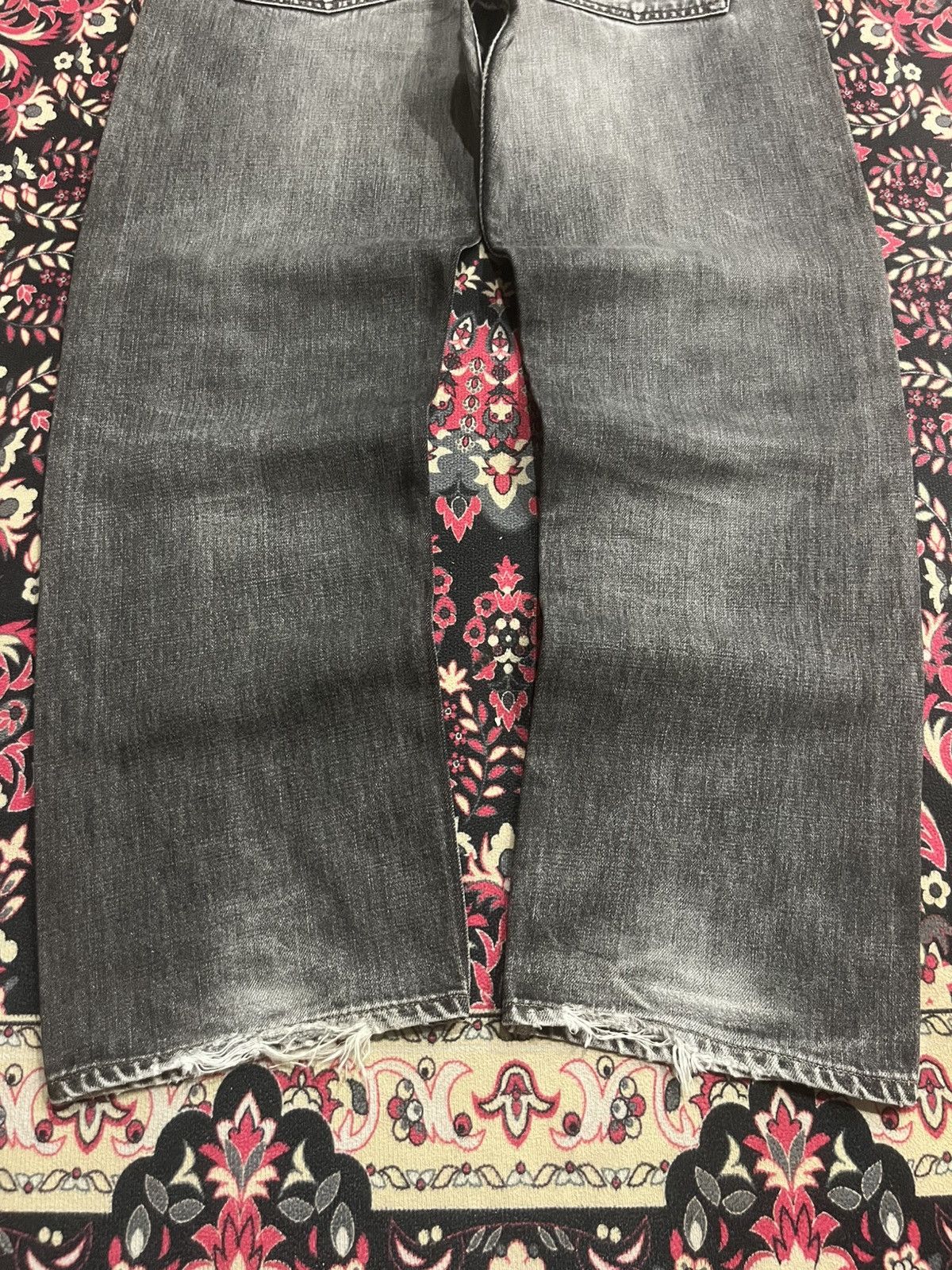 Levi's Vintage Levi’s 503 Black Faded Washed Loose Leg Jeans Size US 36 / EU 52 - 12 Thumbnail