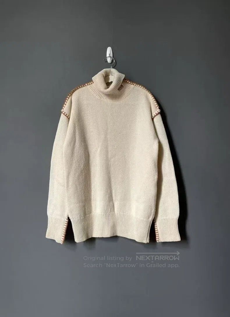 Loewe Loewe High Neck Embroidered Logo Sweater Size M / US 6-8 / IT 42-44 - 1 Thumbnail