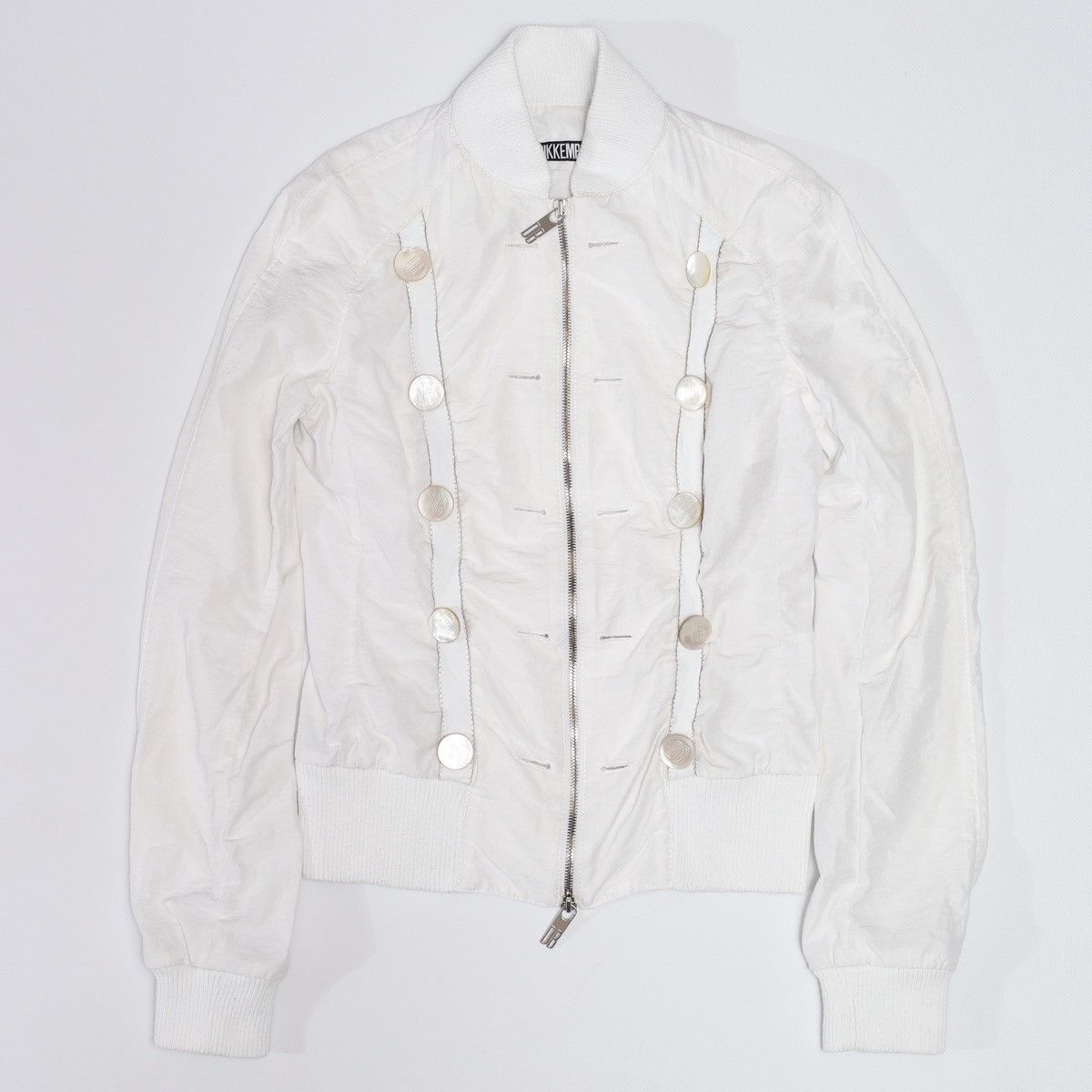 Dirk Bikkembergs Dirk Bikkembergs Vintage Viscose Linen White Jacket Buttons Size S / US 4 / IT 40 - 1 Thumbnail