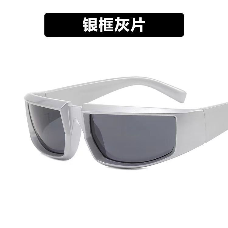 VIBE Hip-hop Street ins style custom avant-garde sunglasses Size ONE SIZE - 3 Thumbnail