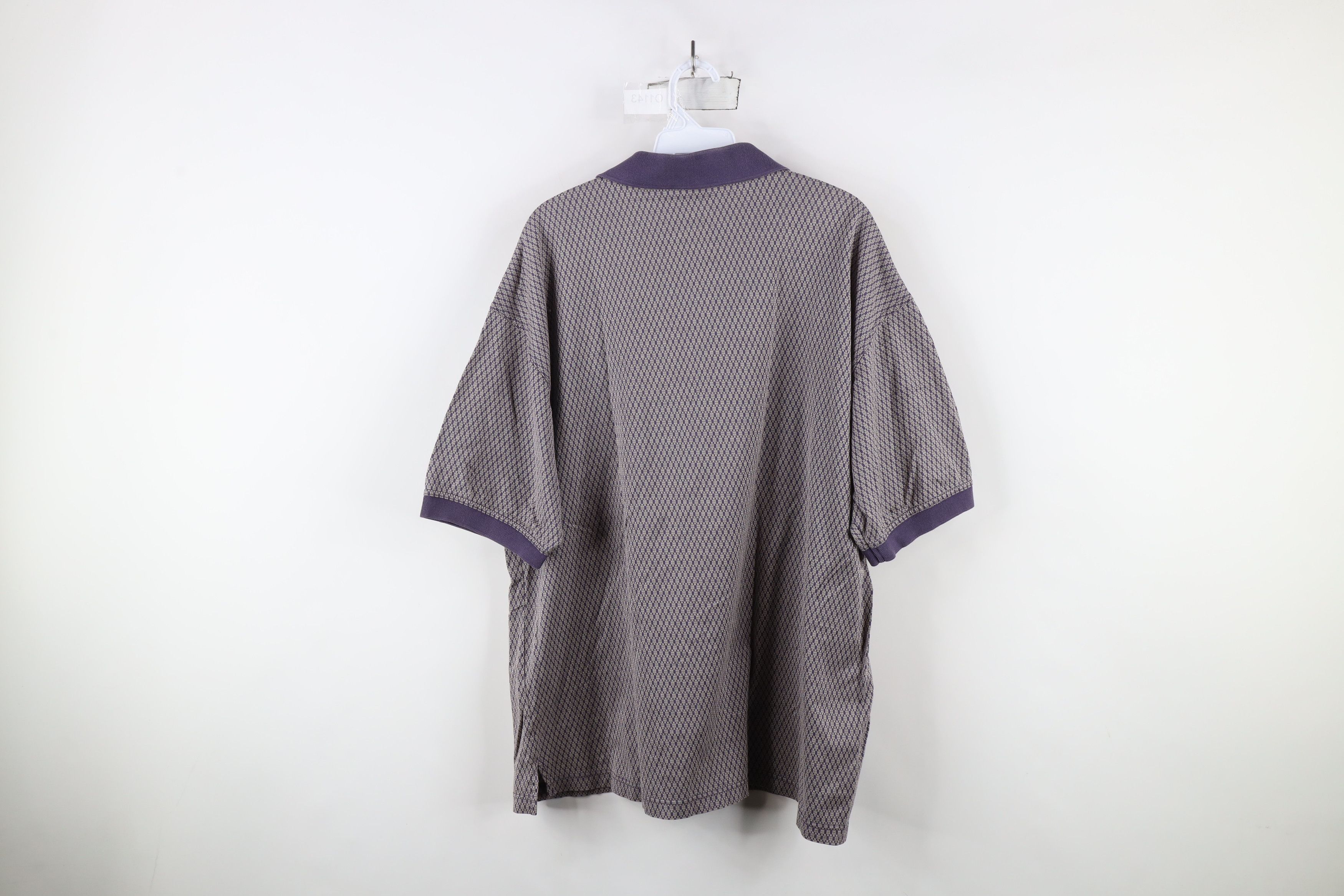 Vintage Vintage 90s Ping Golf Spell Geometric Knit Polo Shirt Purple Size US XL / EU 56 / 4 - 8 Thumbnail