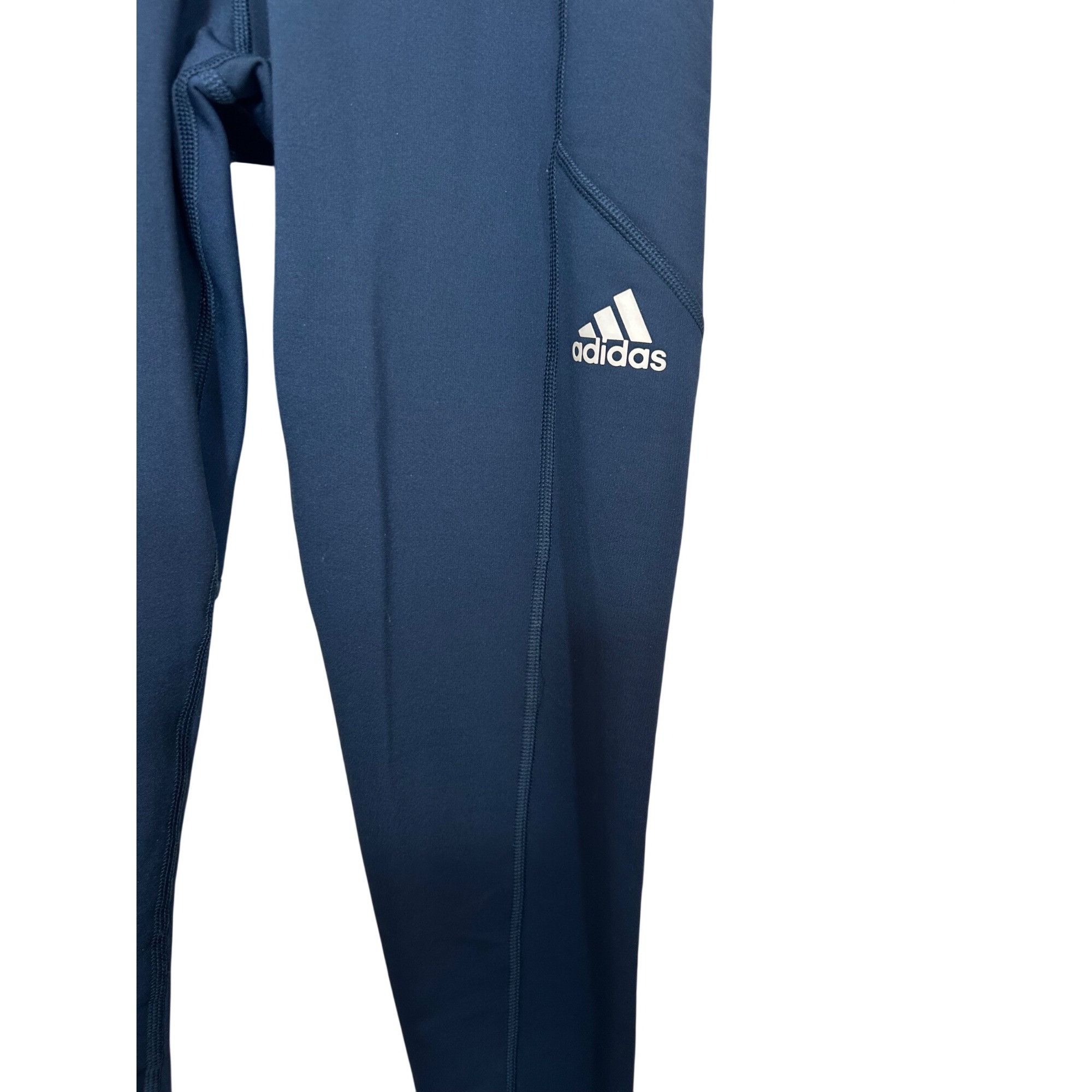 Adidas Adidas Women’s COLD.RDY Golf Leggings Navy Blue M Logo Pocke Size 29" - 21 Thumbnail