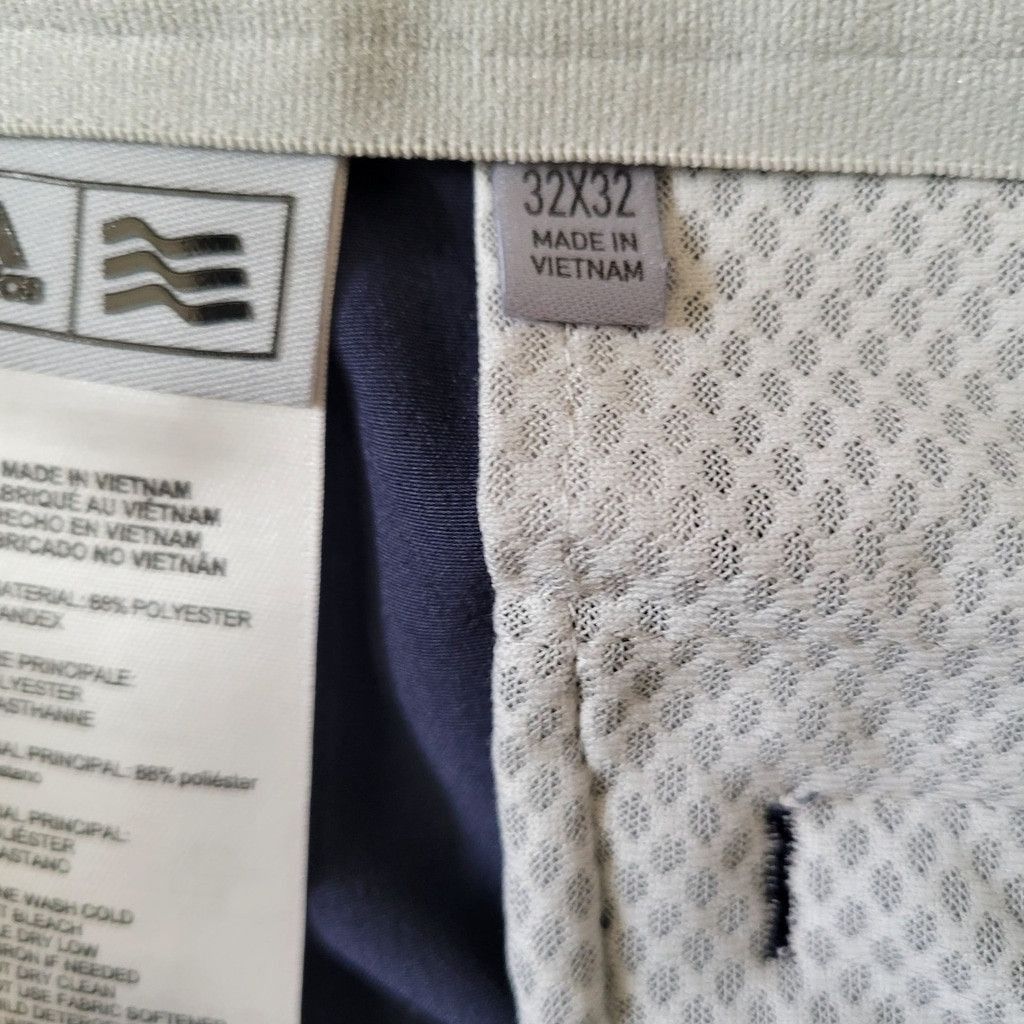 Adidas Adidas Navy Polyester Spandex Blend Slim-Fit Golf Pant 32/32 Size US 32 / EU 48 - 10 Thumbnail