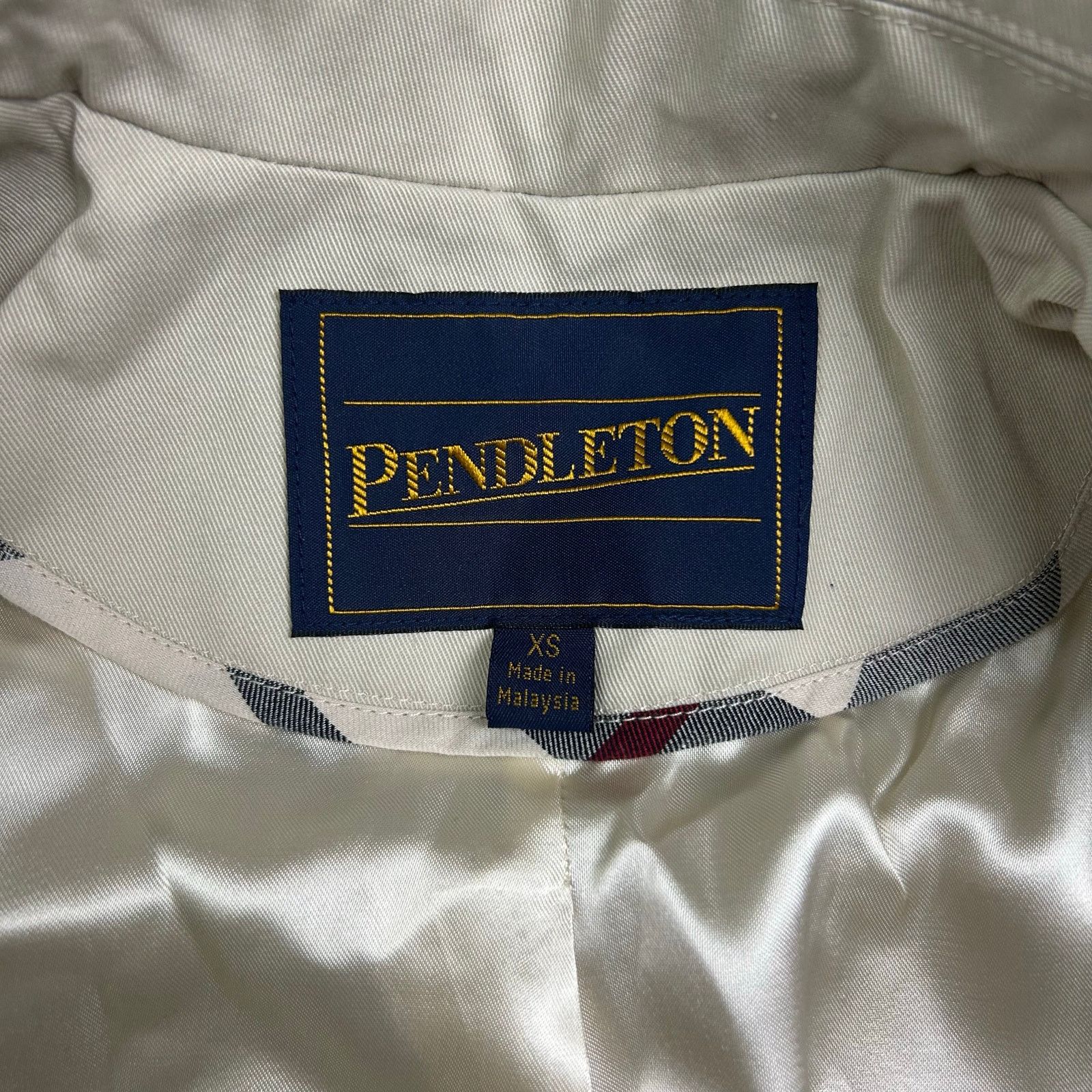 Pendleton × Vintage Pendleton Women's Trench Rain Jacket Size XS Coat Tan P74024 Size XS / US 0-2 / IT 36-38 - 4 Thumbnail
