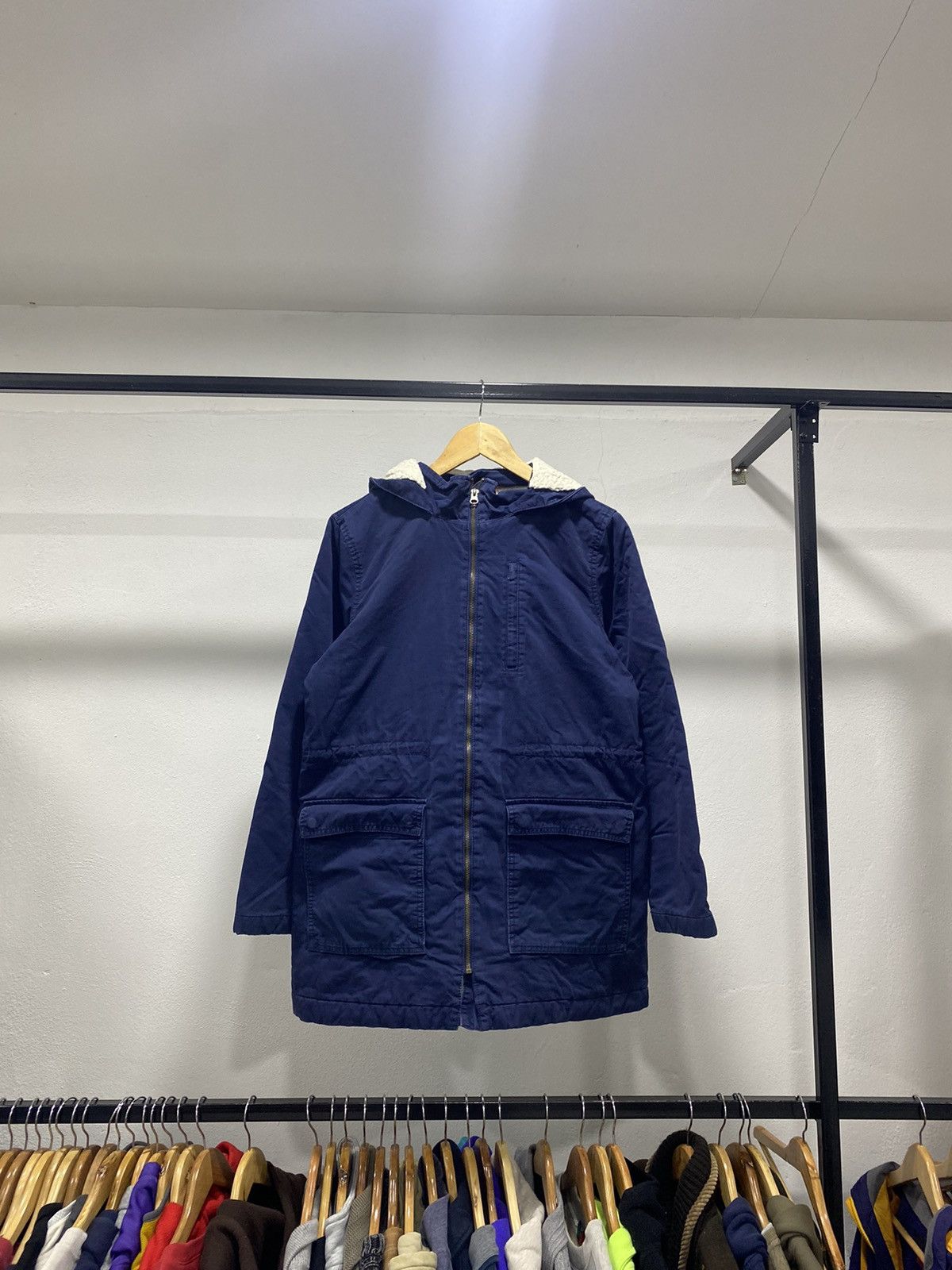 Vintage Vintage Blue Army Parka Hooded Size US M / EU 48-50 / 2 - 1 Thumbnail