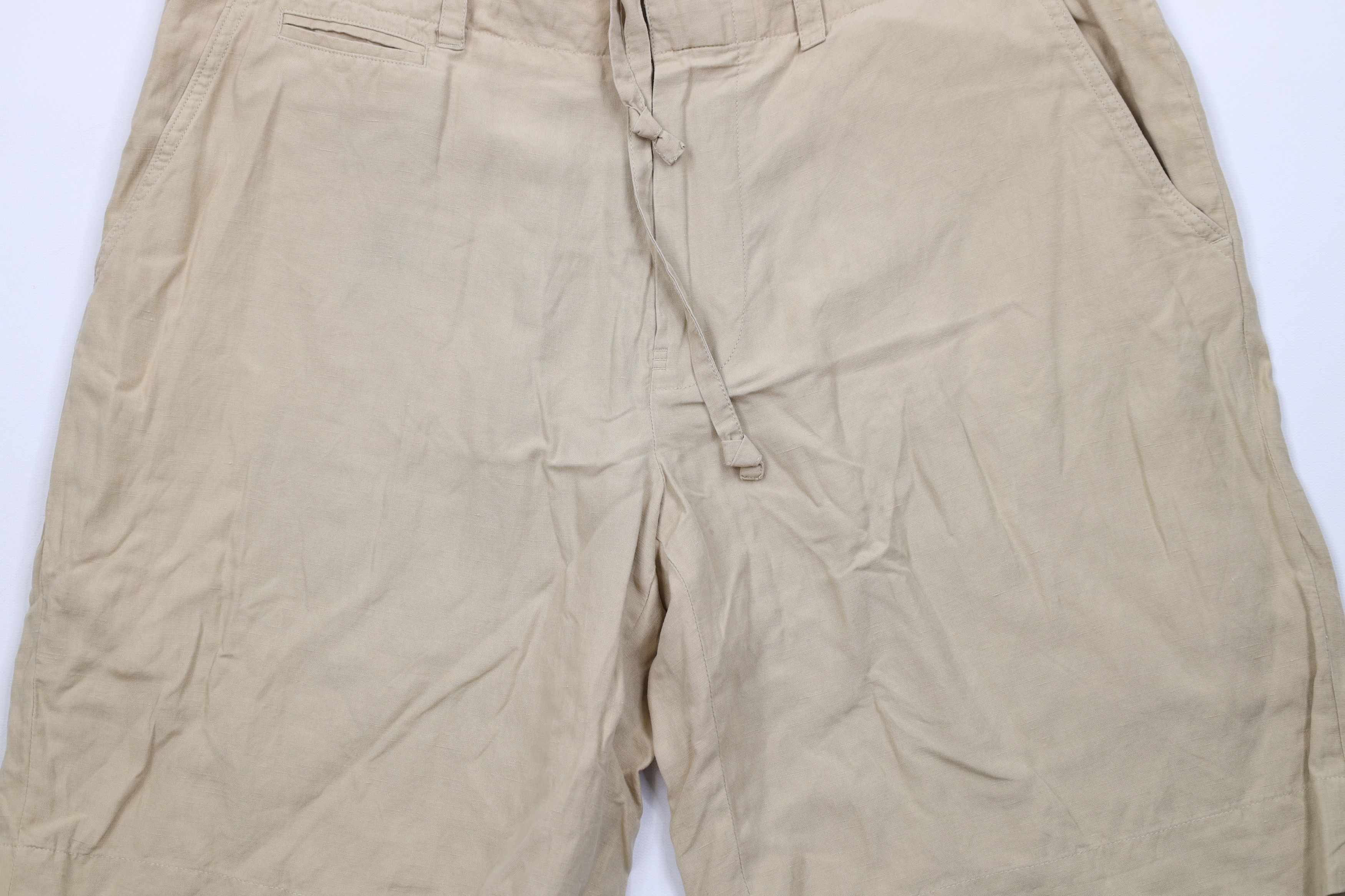 Ralph Lauren Vintage Ralph Lauren Above Knee Linen Chino Shorts Beige Size US 34 / EU 50 - 3 Thumbnail