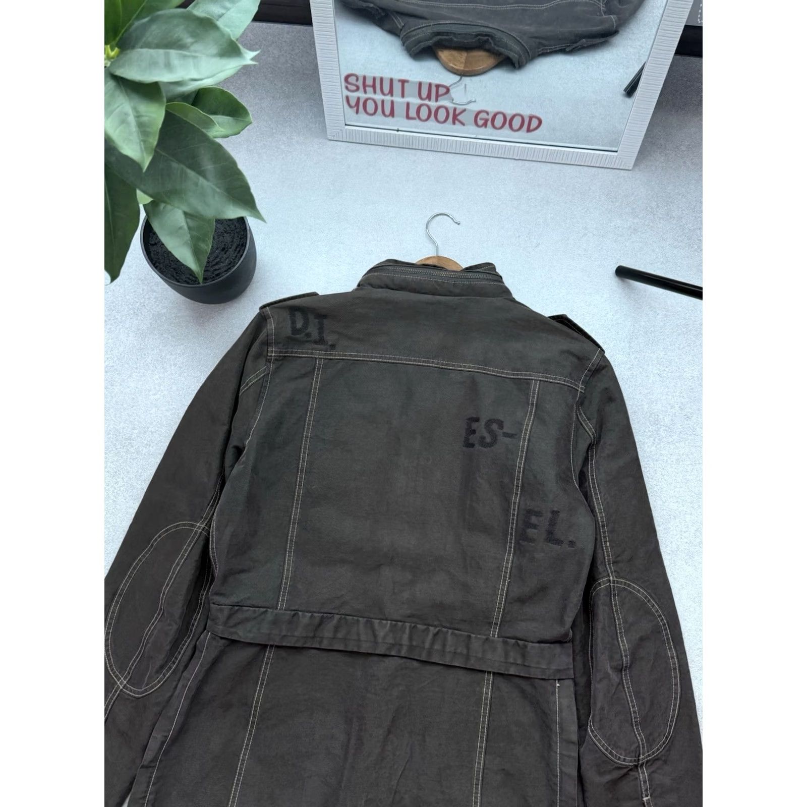 Diesel VINTAGE Diesel Military Army Archive Cargo Jacket 90s Y2K Men Size L Green Brown Jacket Mens Navy Urban Streetwear Diesel Clothes Retro Workwear Size US L / EU 52-54 / 3 - 5 Thumbnail
